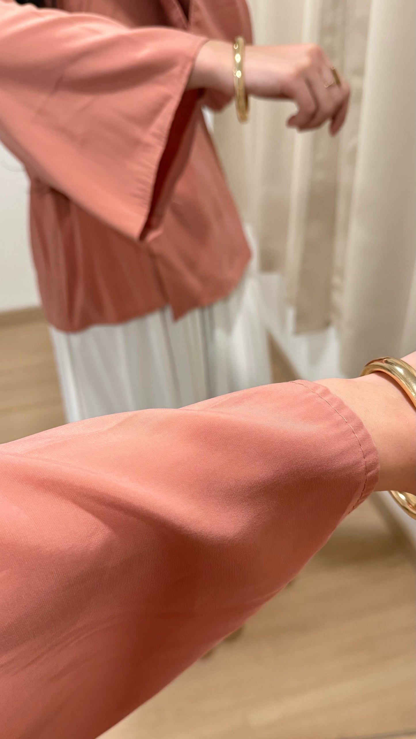 HAUT KIMONO - ORANGE PASTEL