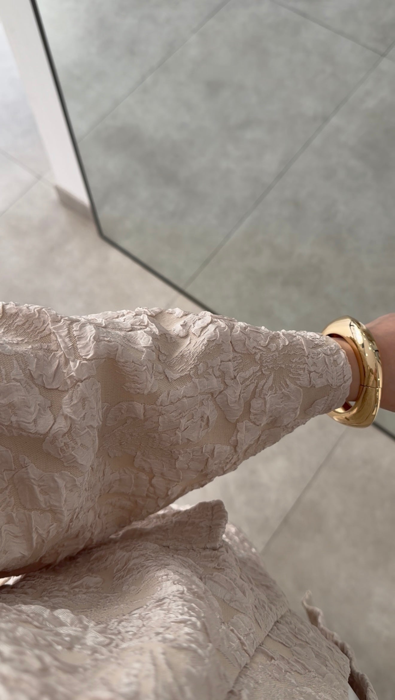 KIMONO BROCARD - BEIGE