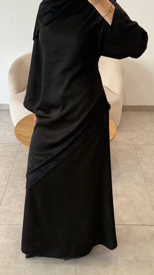 ENSEMBLE DENTELLE - NOIR