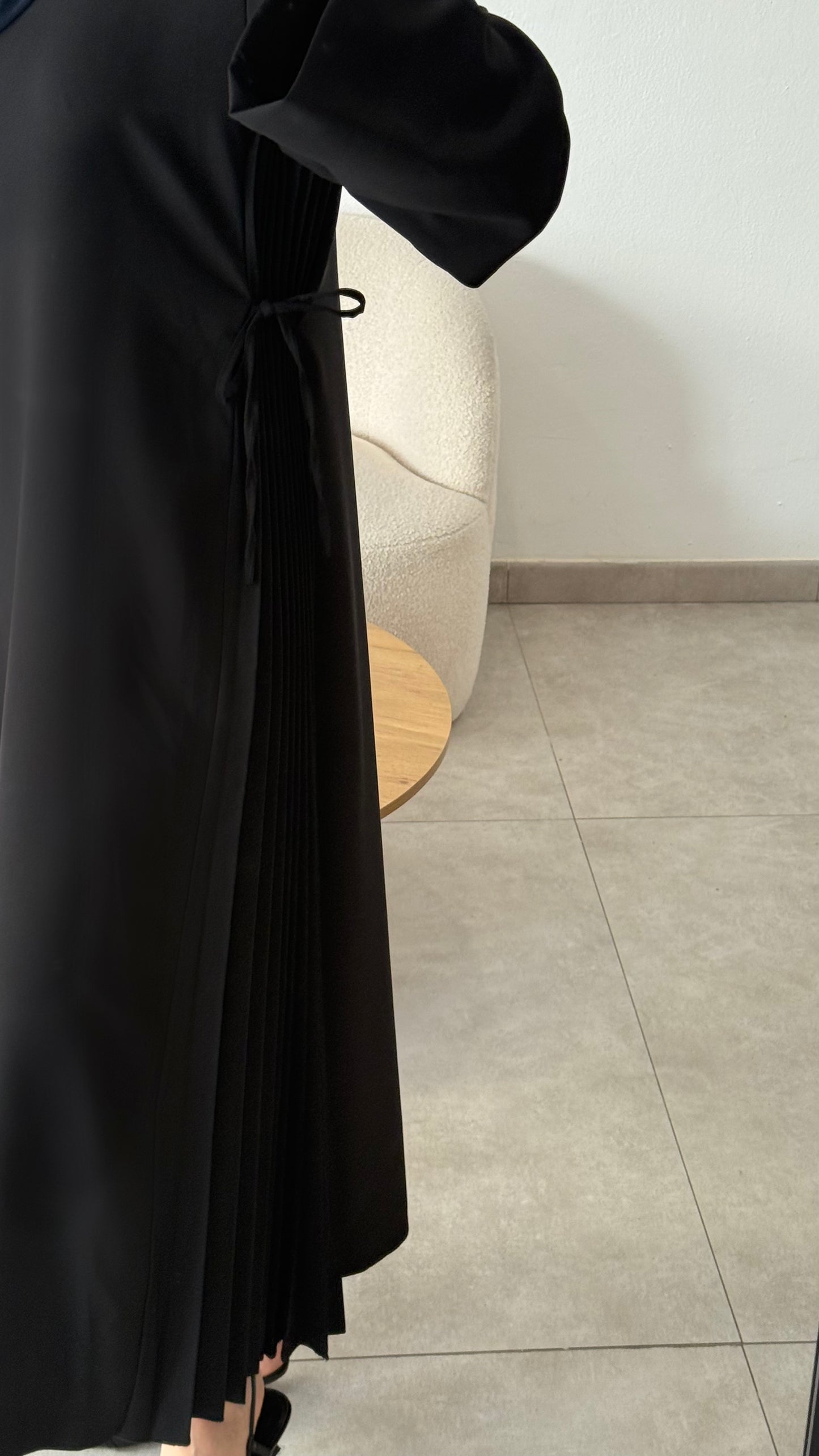 ROBE À NOEUDS - NOIR