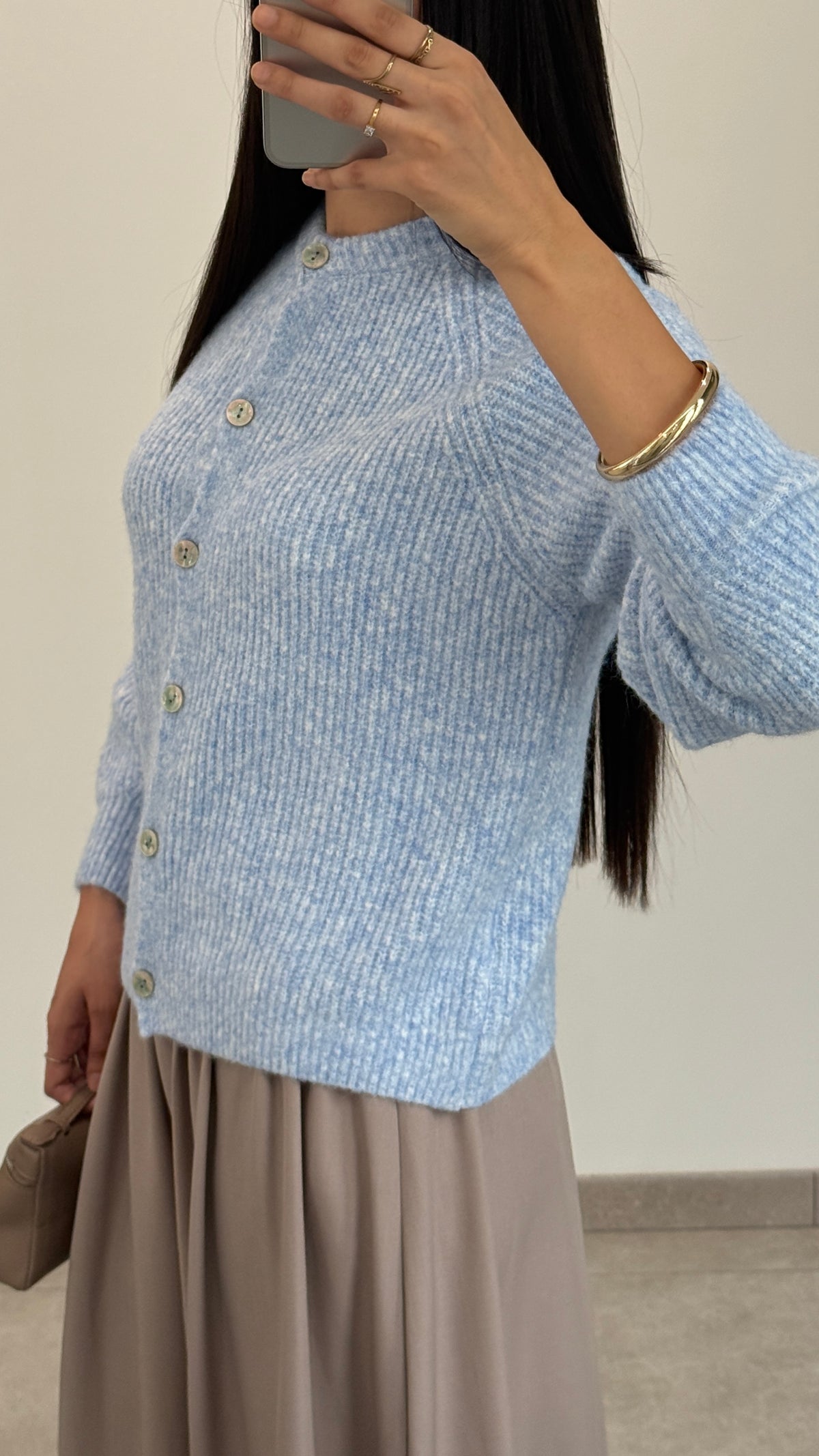 CHALECO CON BOTONES - AZUL