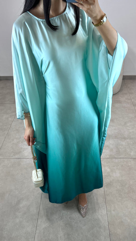 Vestido degradado azul