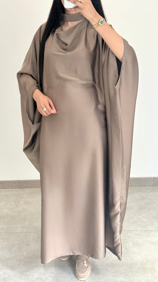 ROBE PAPILLON - TAUPE