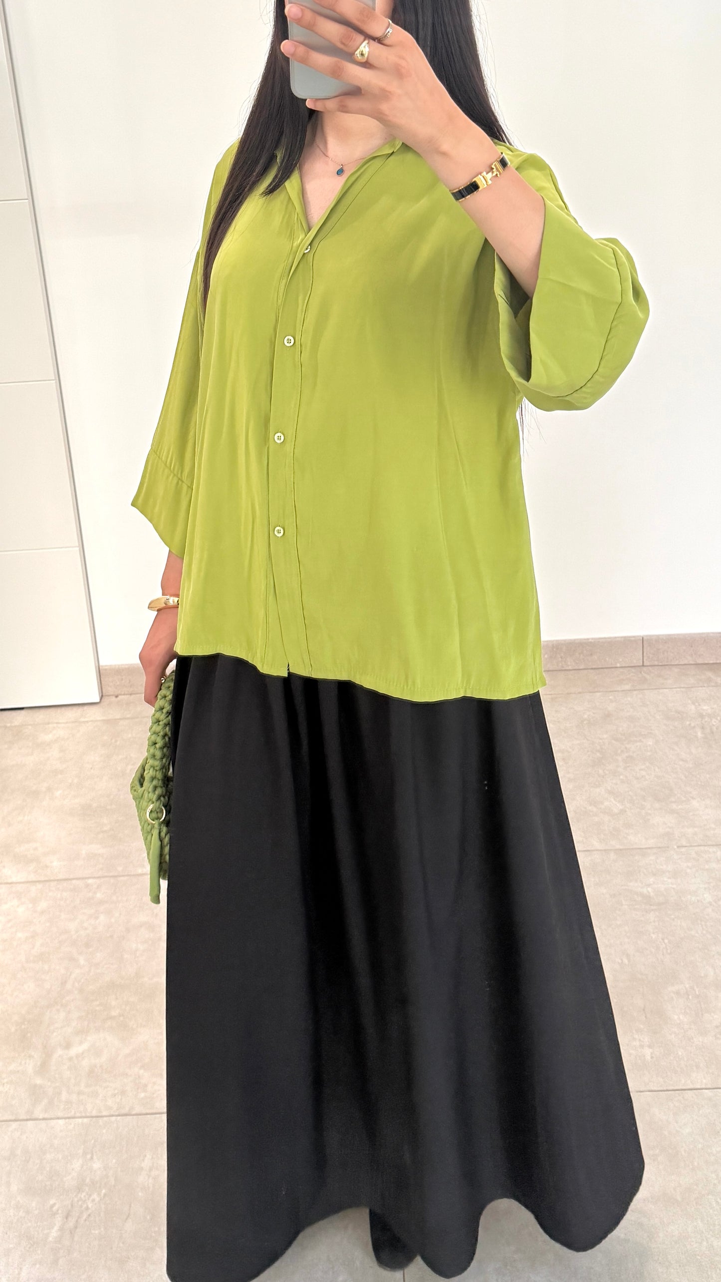 CHEMISE FLUIDE - VERTE
