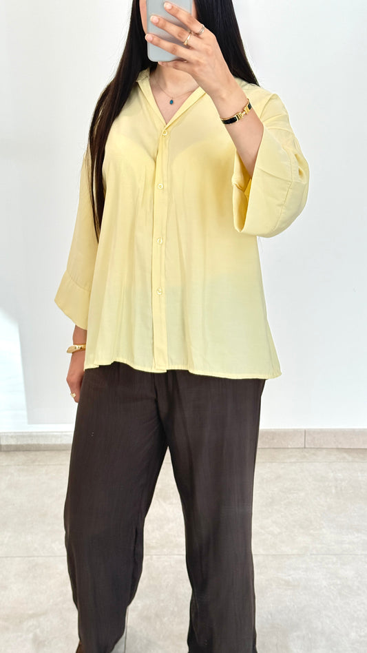 CAMISA FLUID - AMARILLO