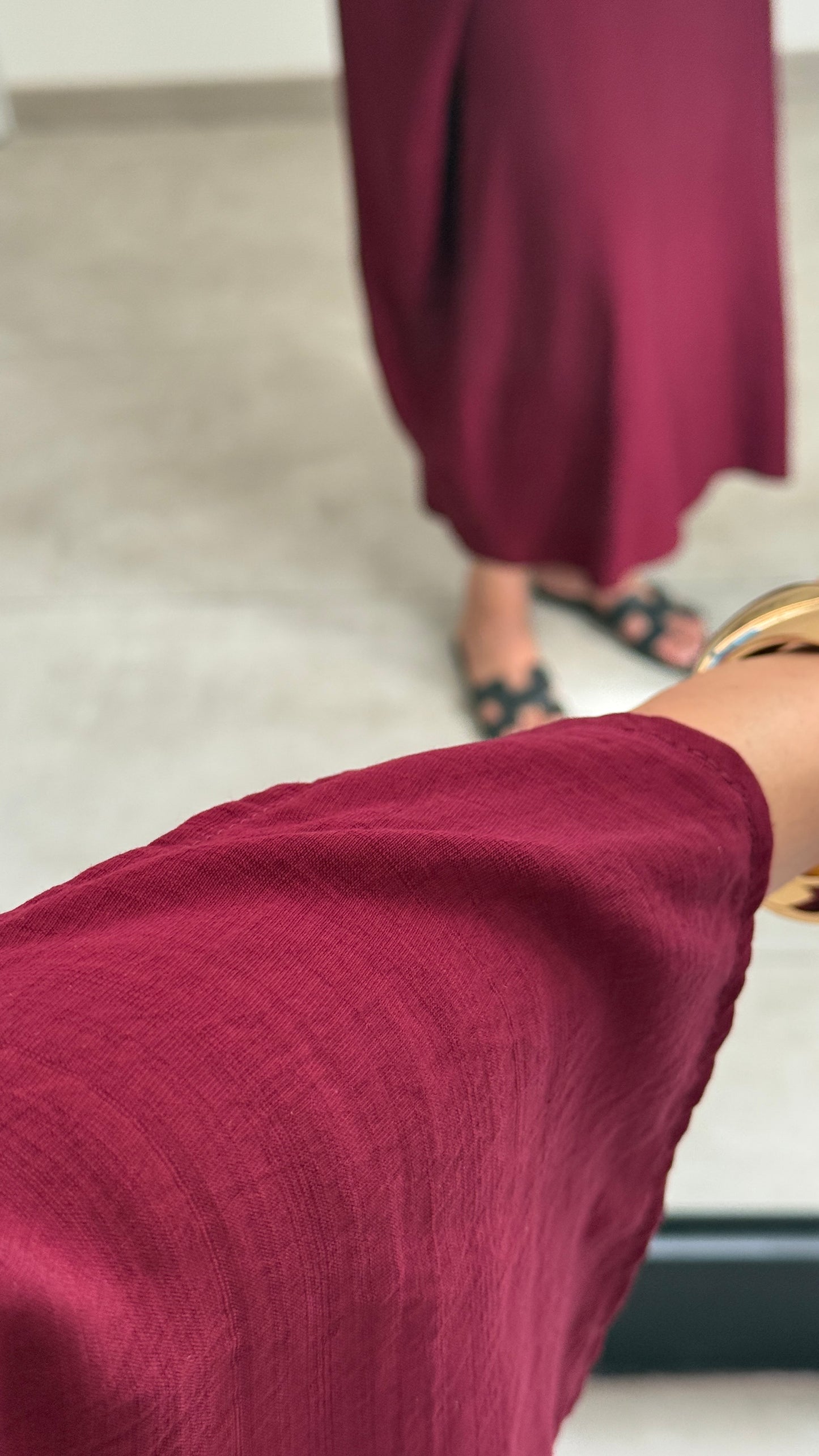 ROBE PAPILLON - BORDEAUX