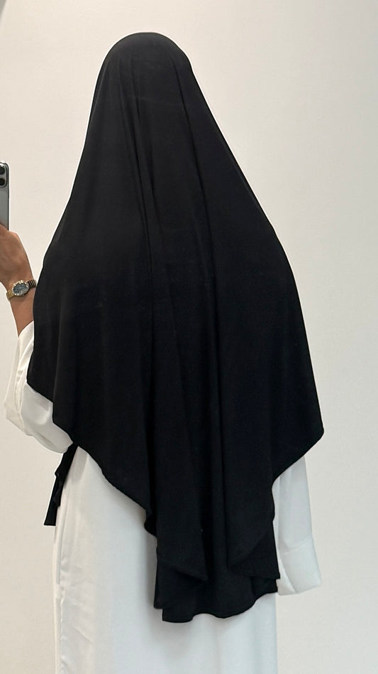 KHIMAR DE JERSEY PREMIUM NEGRO