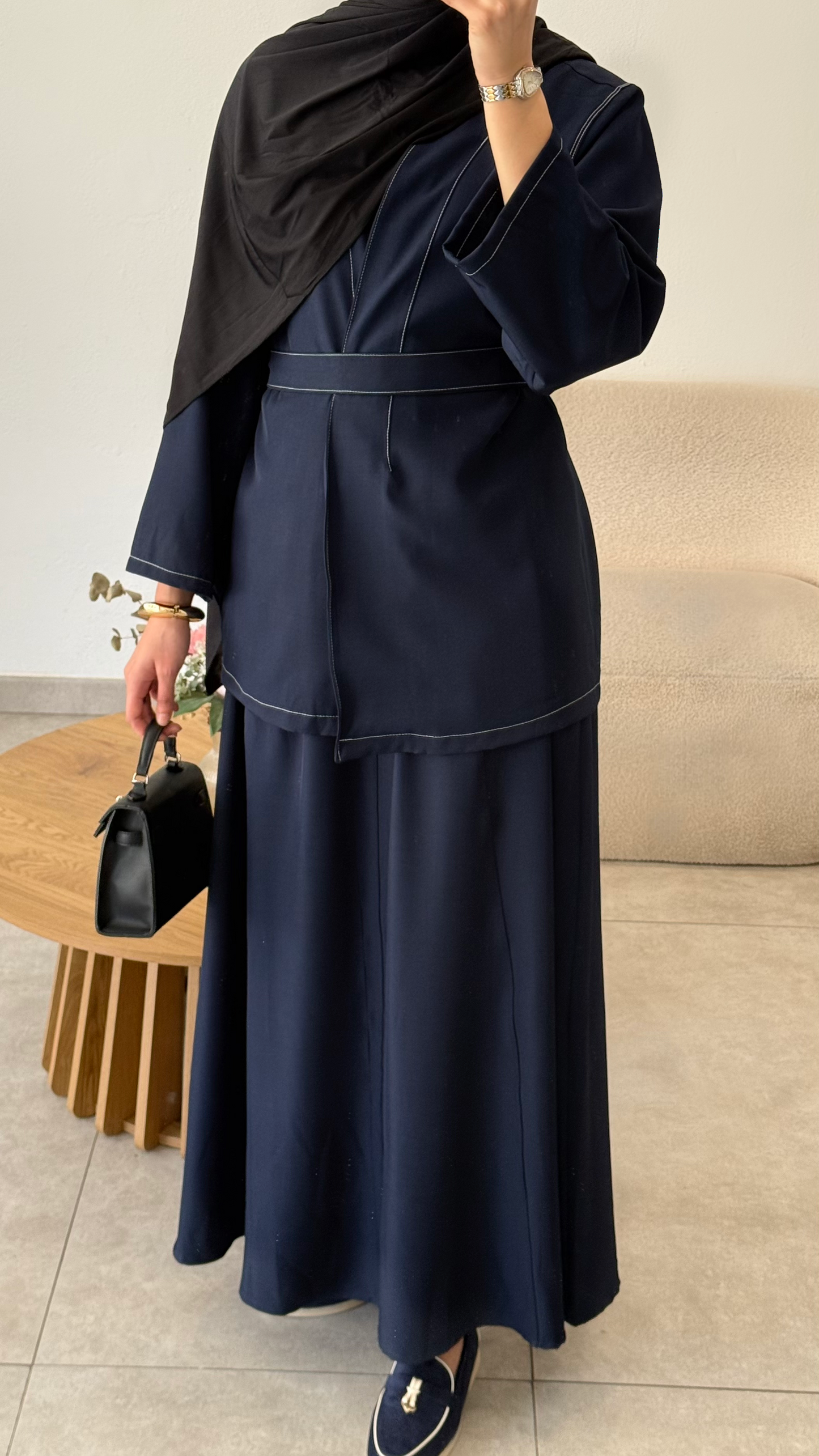 ENSEMBLE KIMONO ET JUPE EN JEAN