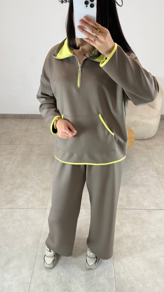 Ensemble confort taupe