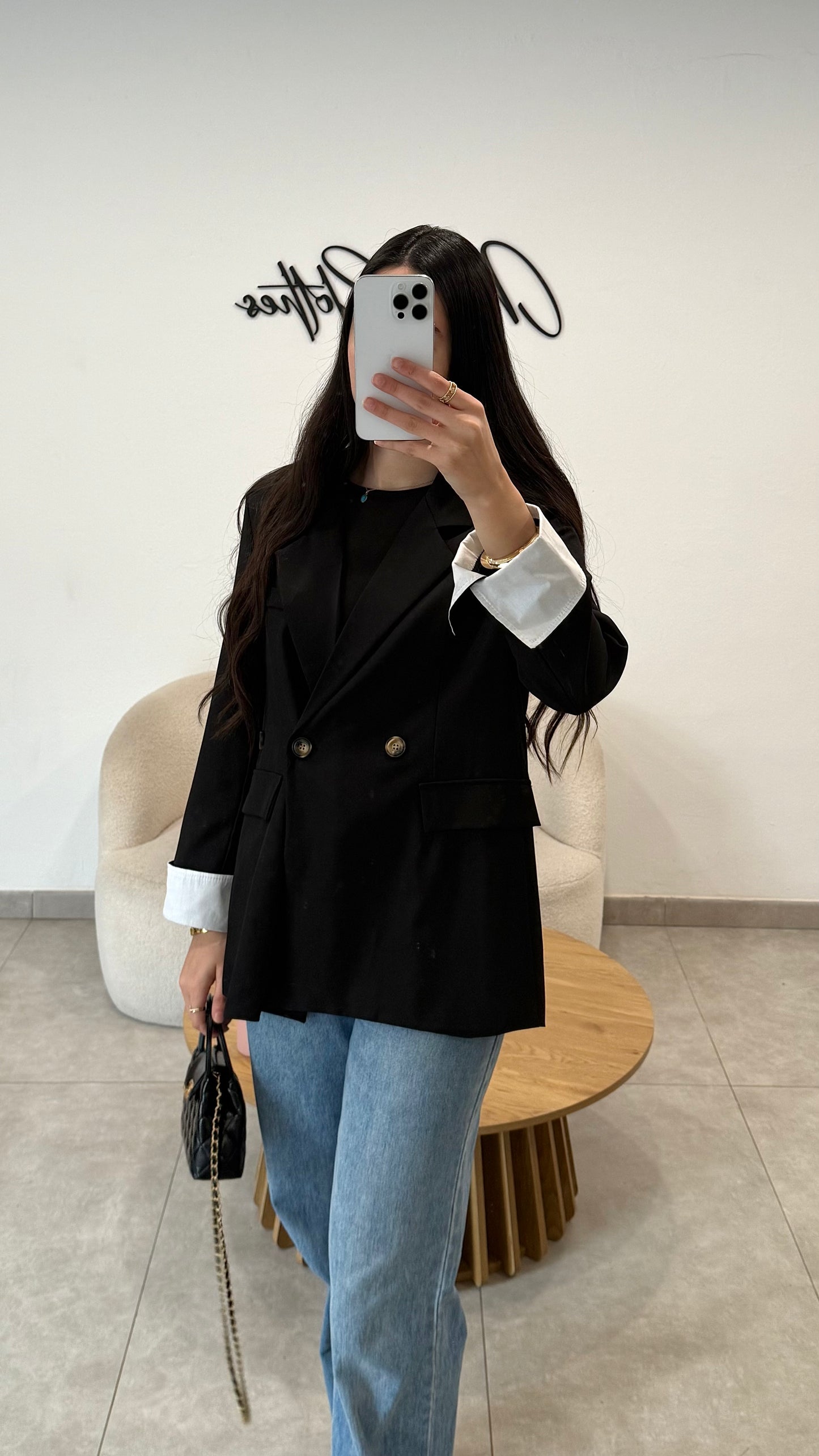 Blazer noir oversize