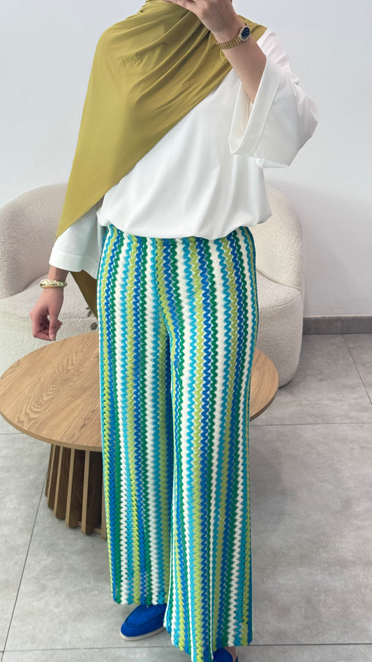 PANTALON CROCHET - VERT