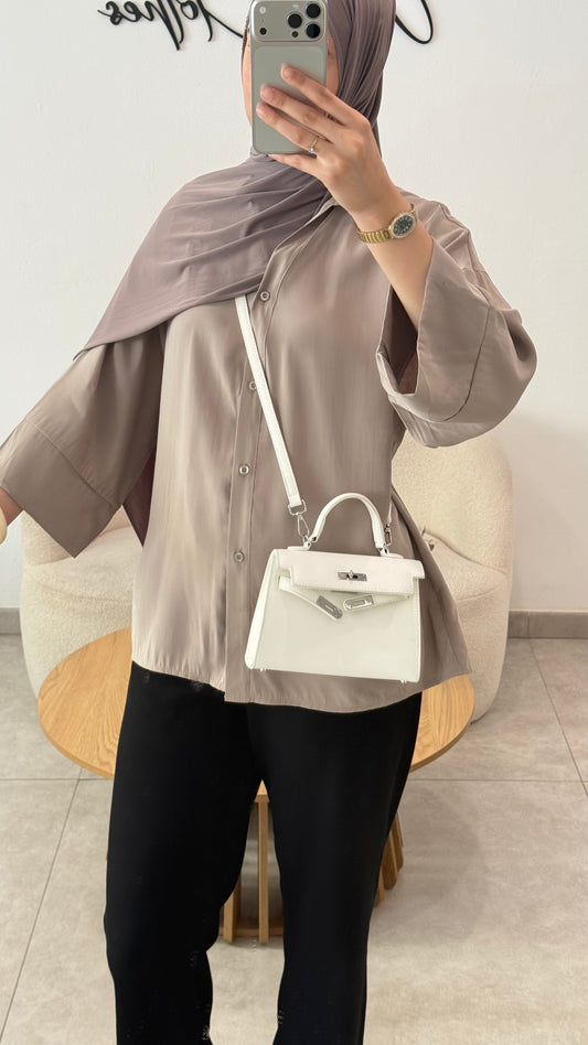 CHEMISE FLUIDE - TAUPE
