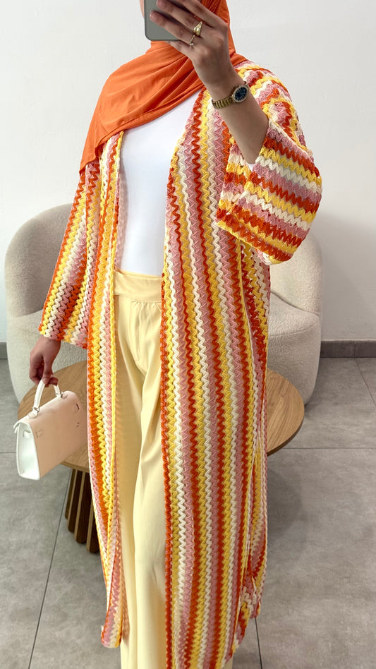 KIMONO CROCHET - ORANGE