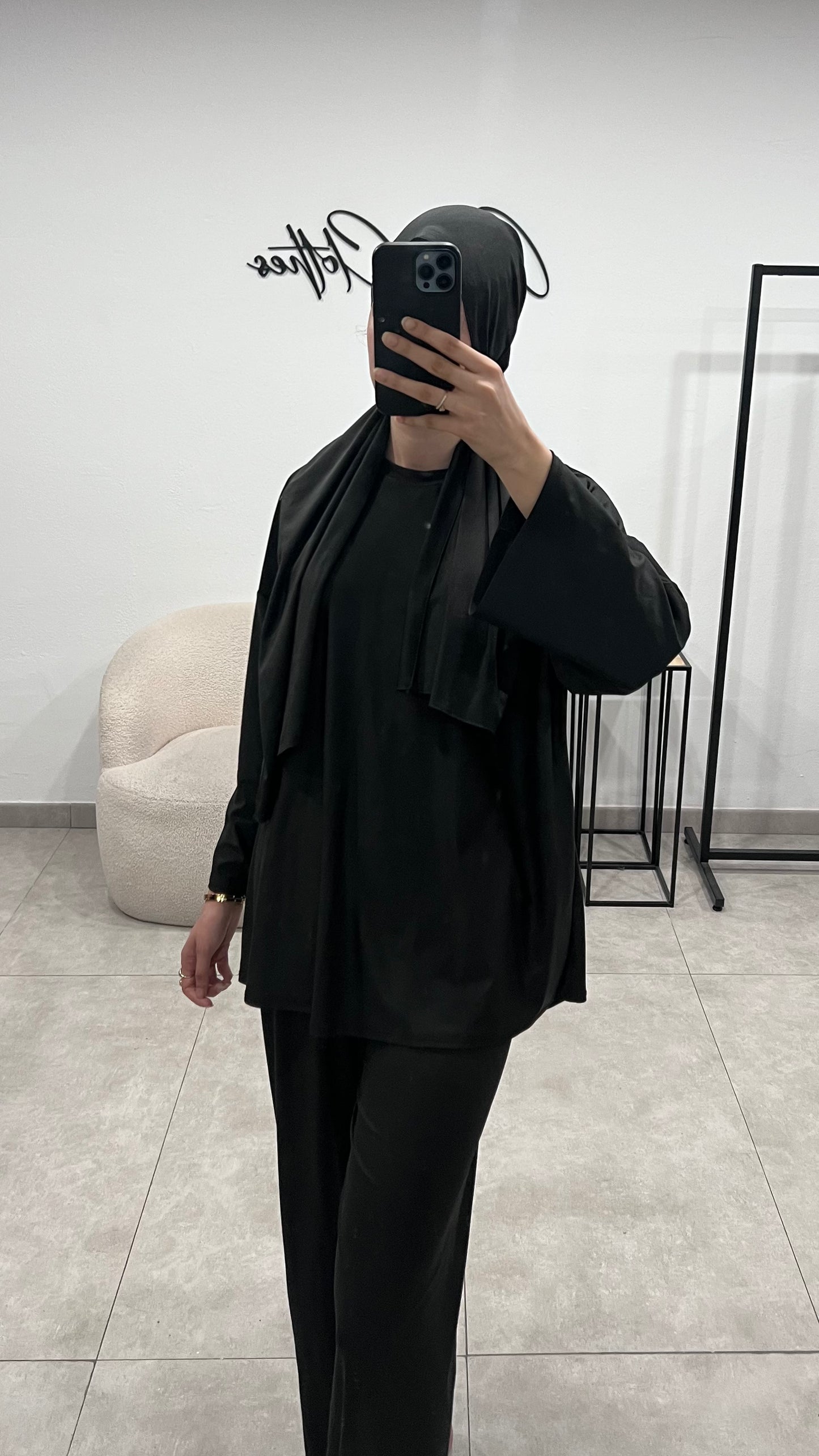 Burkini noir 3 pièces