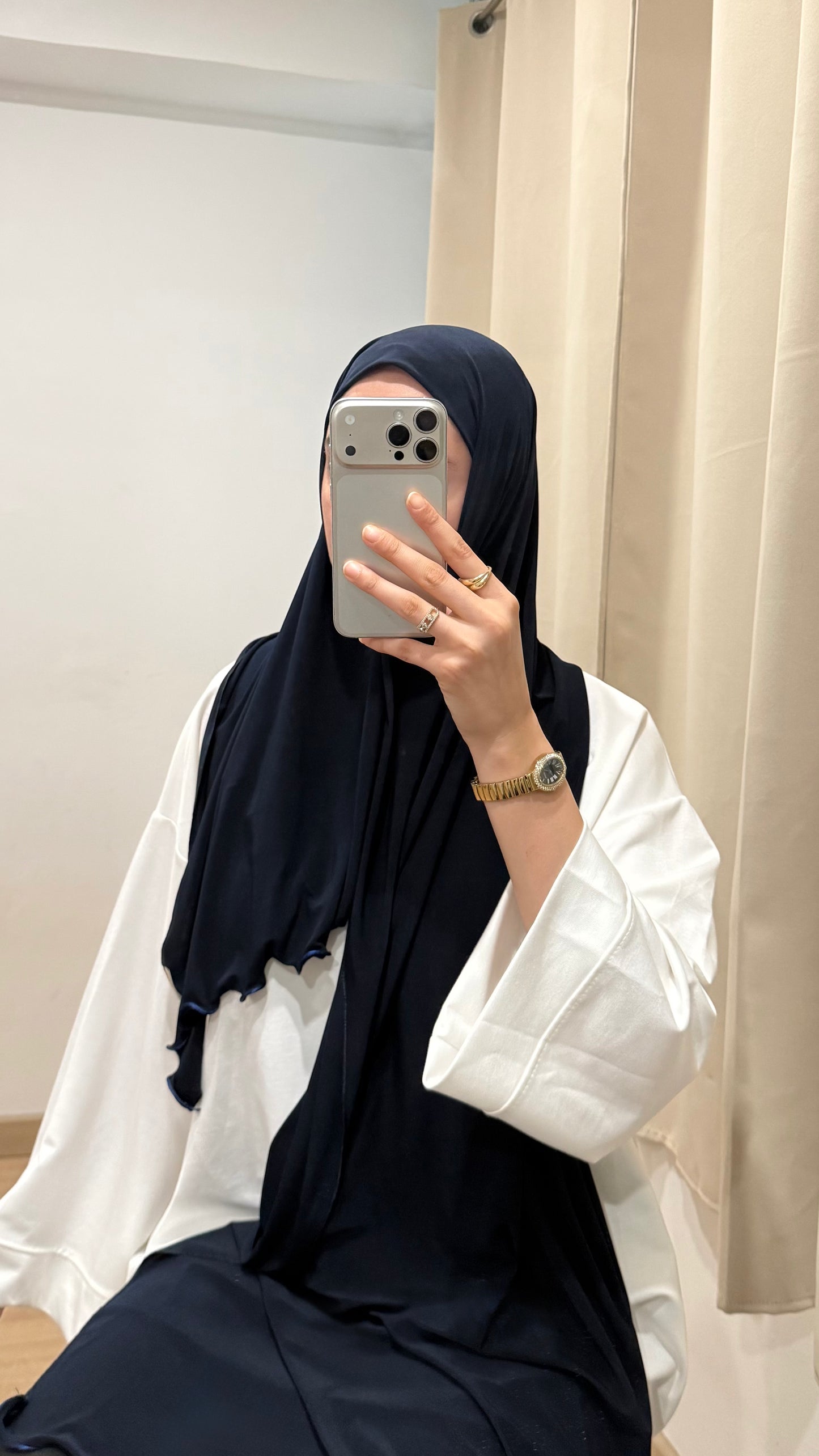 HIJAB EN JERSEY PREMIUM À VAGUES (4 COULEURS)