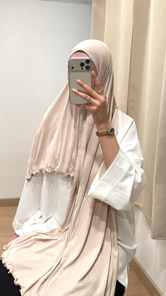 HIJAB EN JERSEY PREMIUM À VAGUES (4 COULEURS)