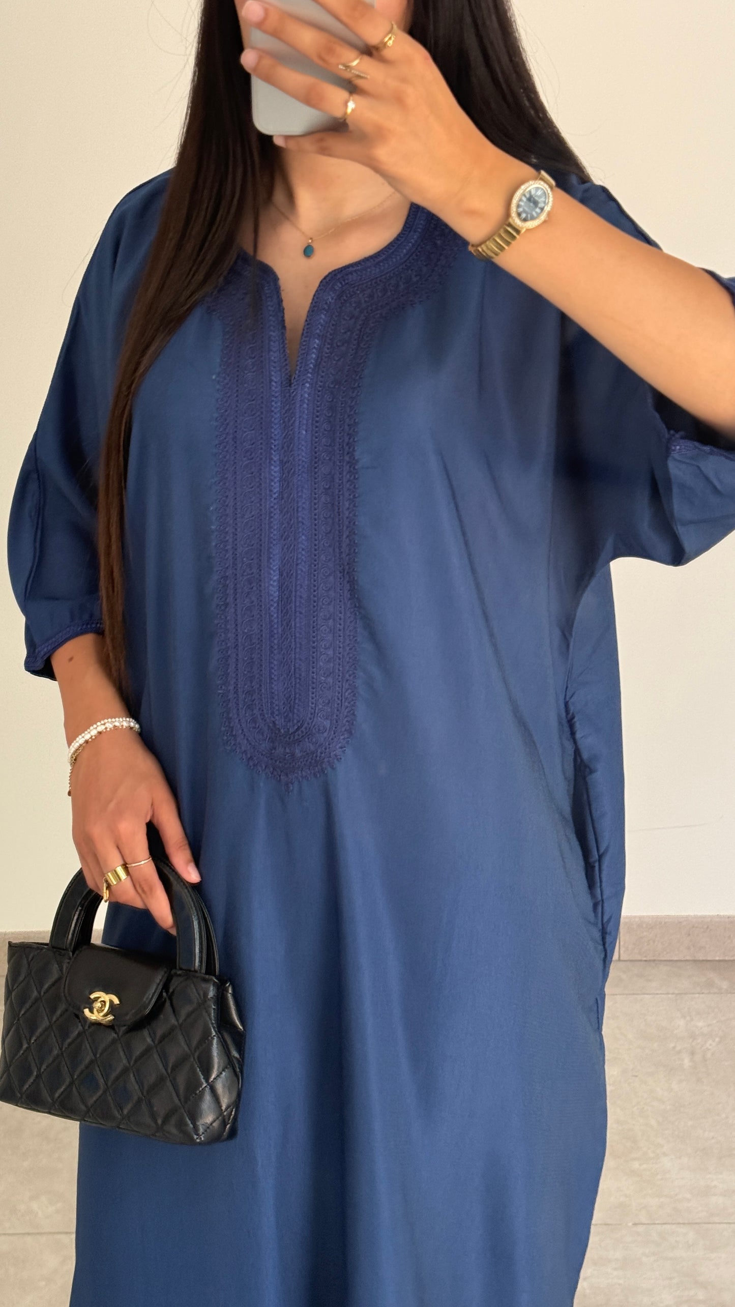 GANDOURA - BLEU MARINE