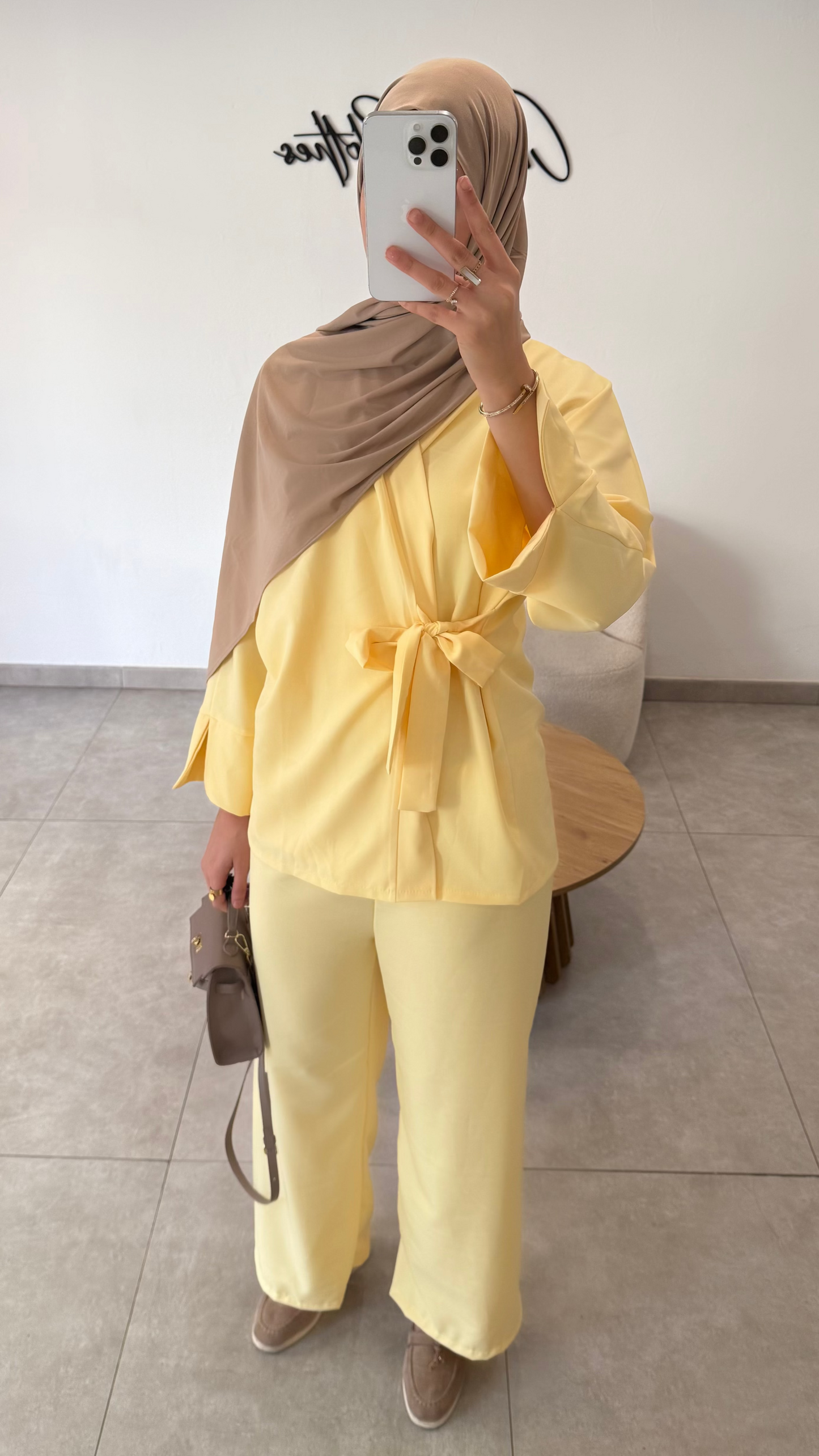 ENSEMBLE KIMONO - JAUNE