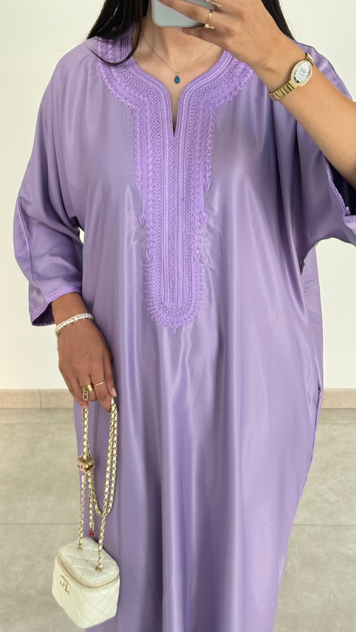 GANDOURA - MAUVE