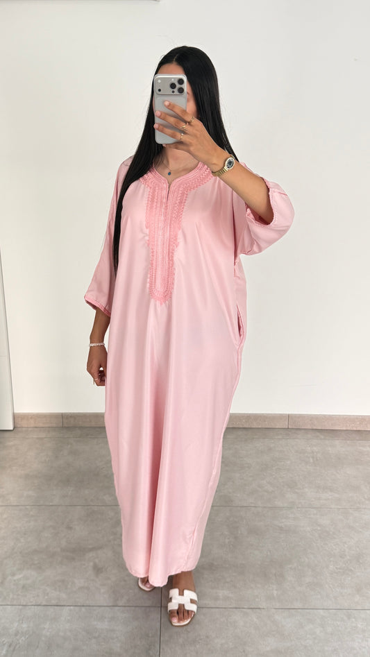 GANDOURA - ROSE PASTEL