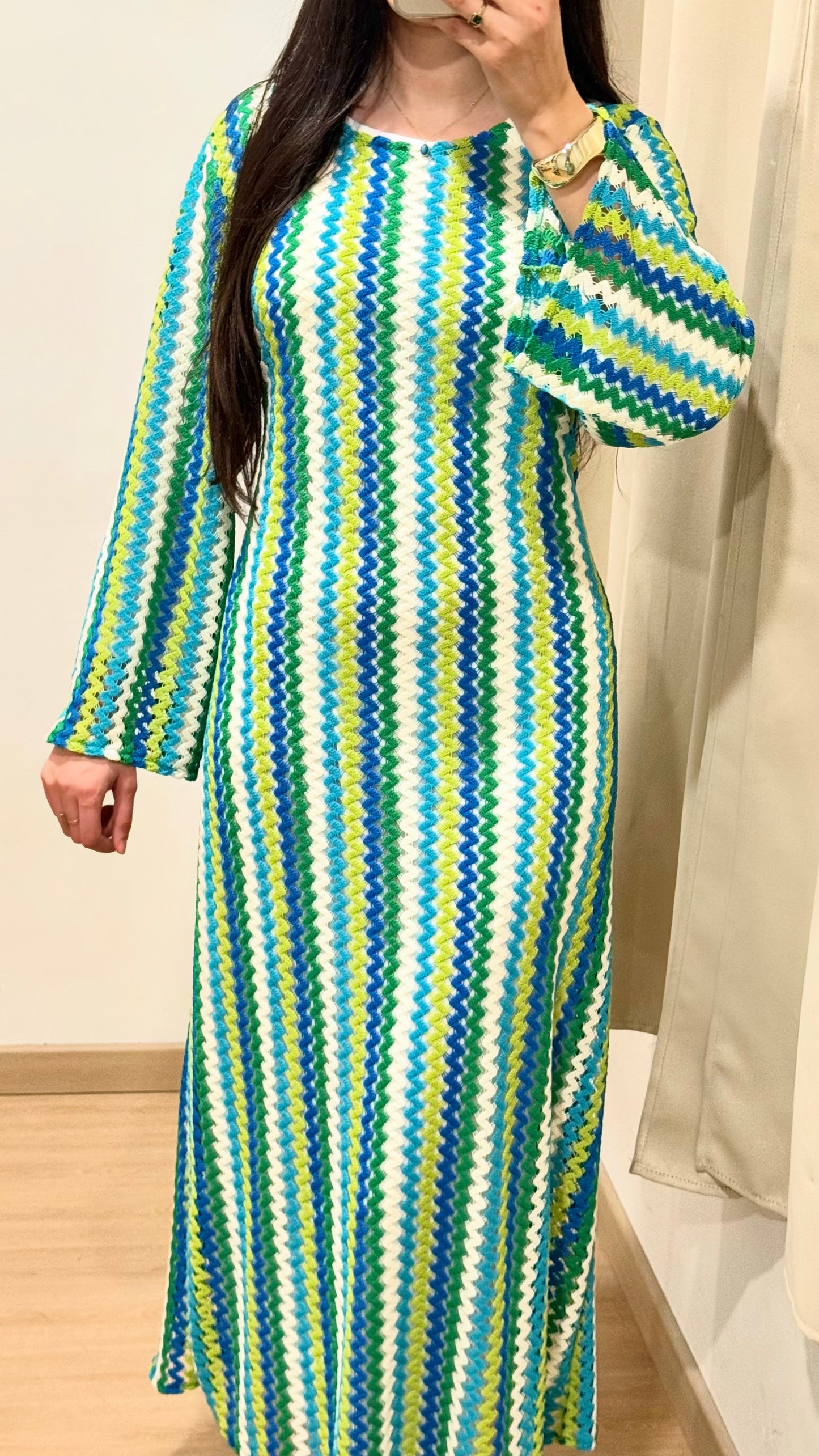 ROBE CROCHET 2 PIÈCES - VERT