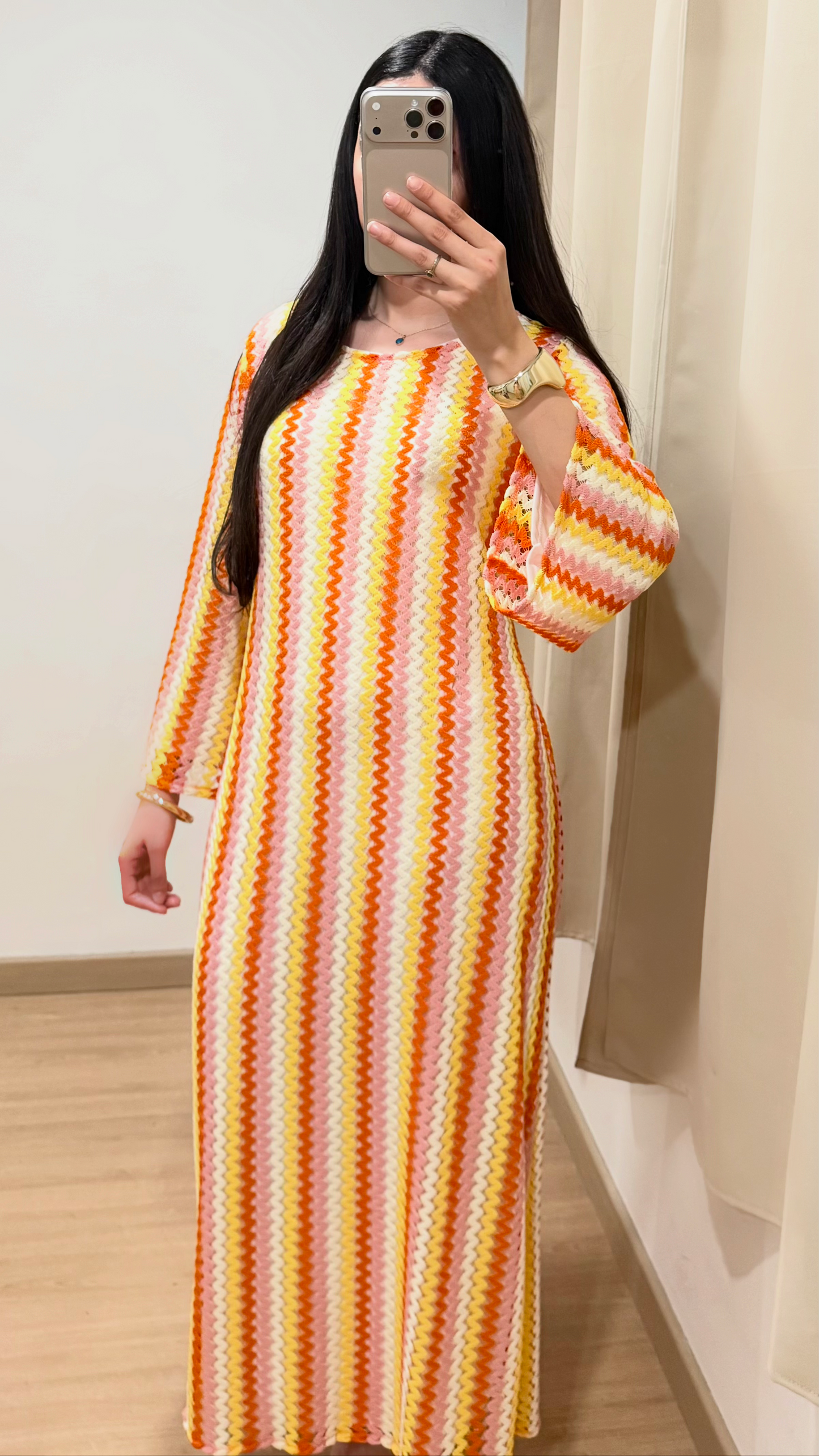 ROBE CROCHET 2 PIÈCES - ORANGE