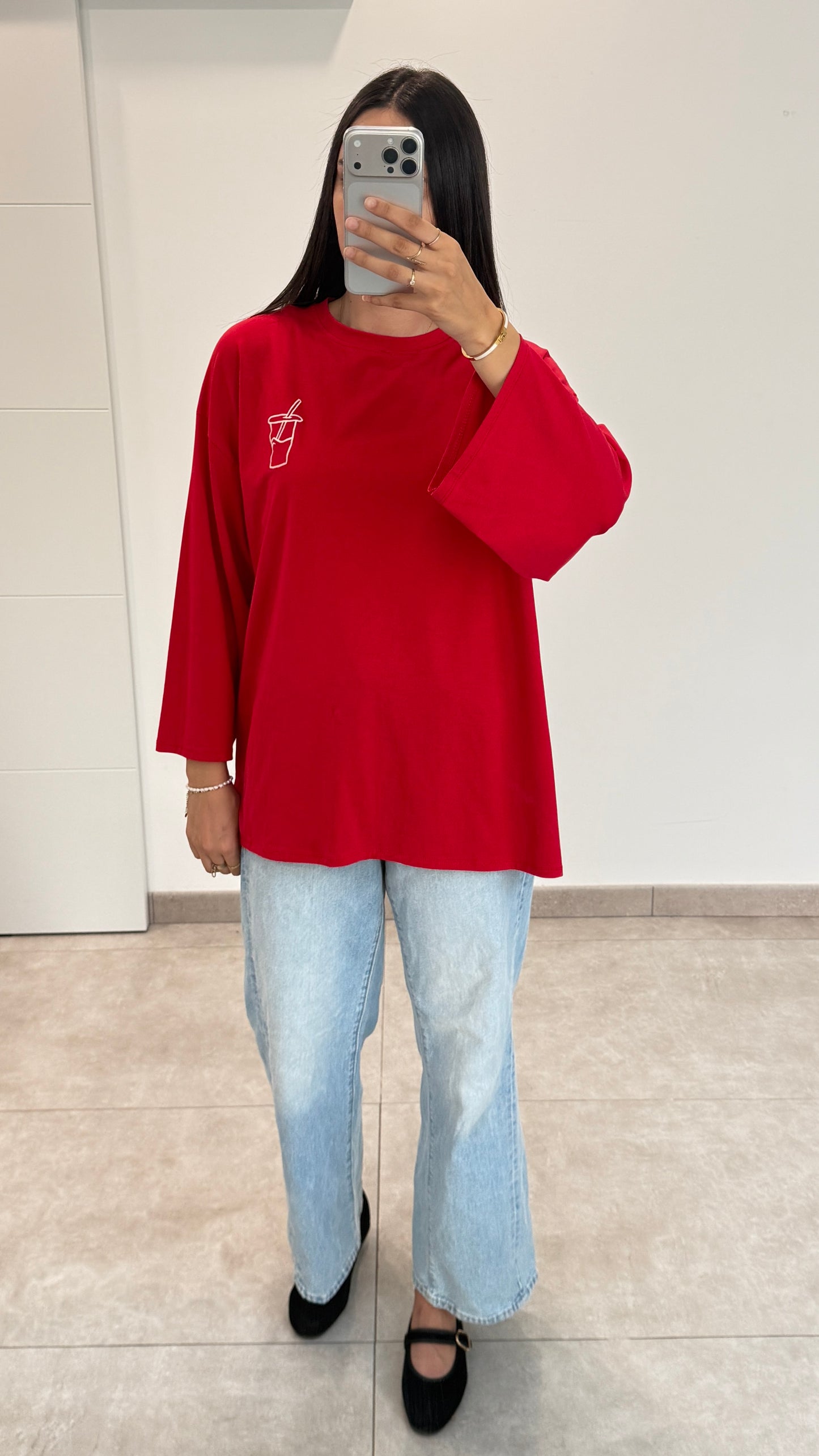 T-SHIRT MATCHA - ROUGE