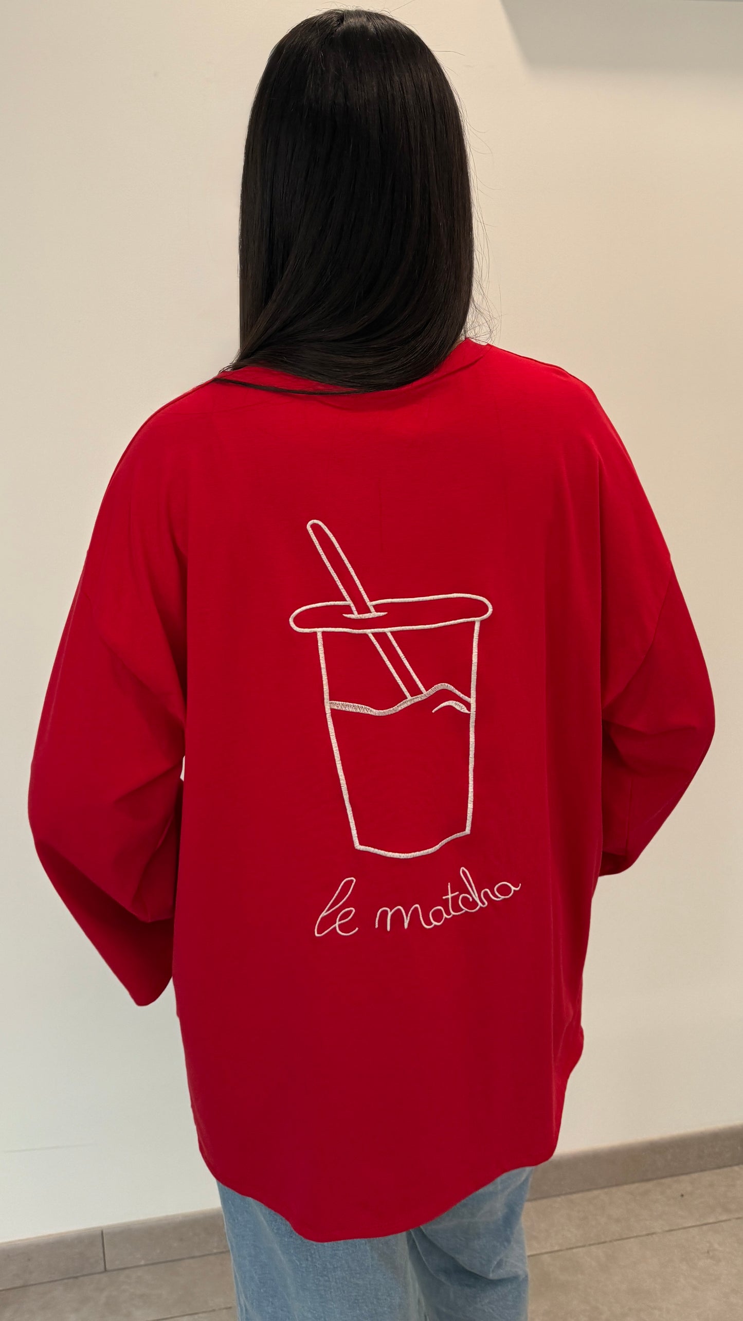 T-SHIRT MATCHA - ROUGE