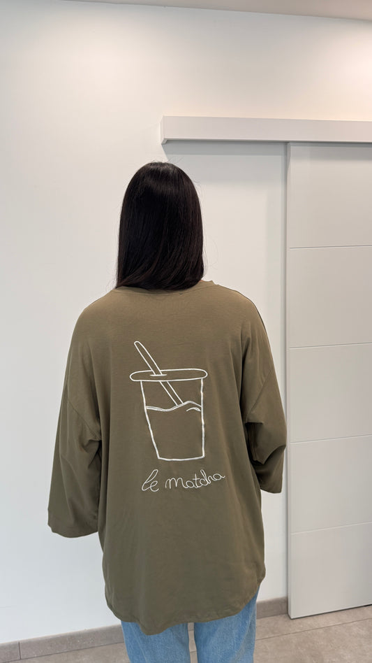 T-SHIRT MATCHA - VERT