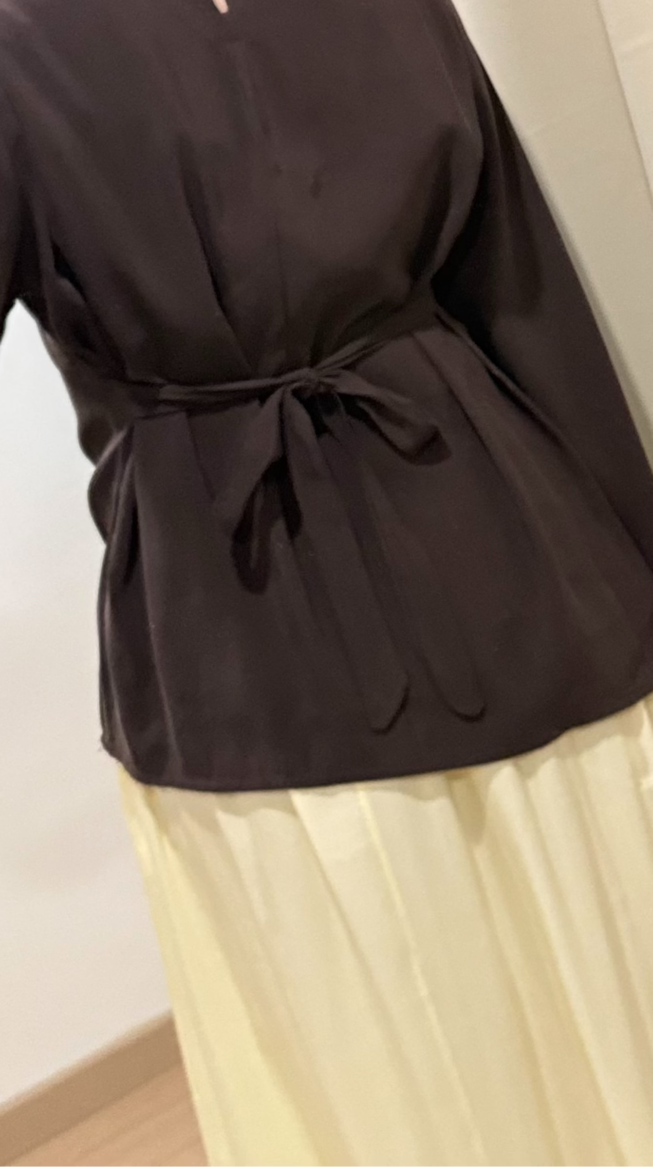 HAUT ASYMÉTRIQUE - MARRON
