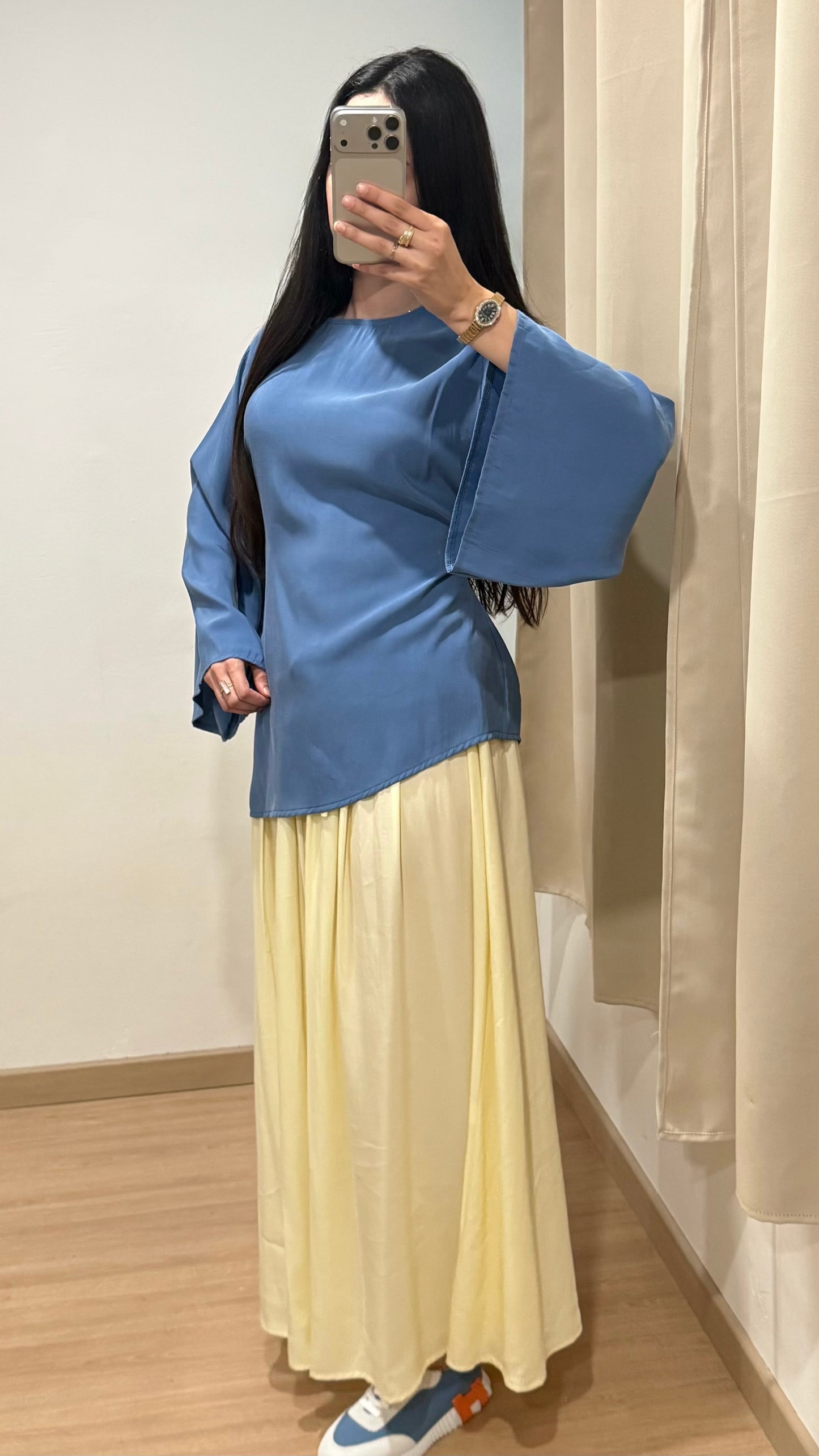HAUT ASYMÉTRIQUE - BLEU