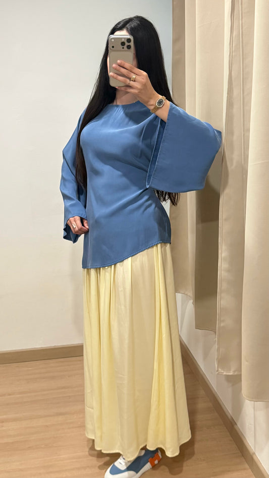 HAUT ASYMÉTRIQUE - BLEU