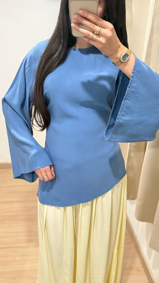 HAUT ASYMÉTRIQUE - BLEU