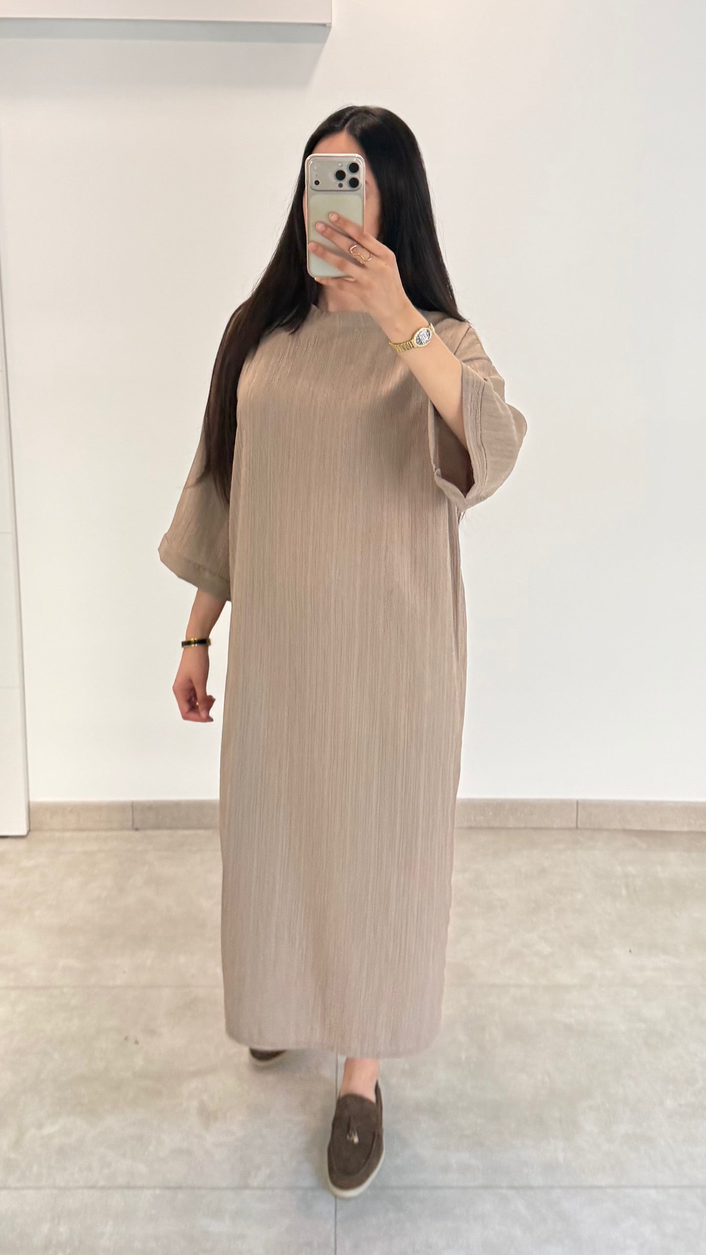 ROBE ESSENTIELLE - TAUPE