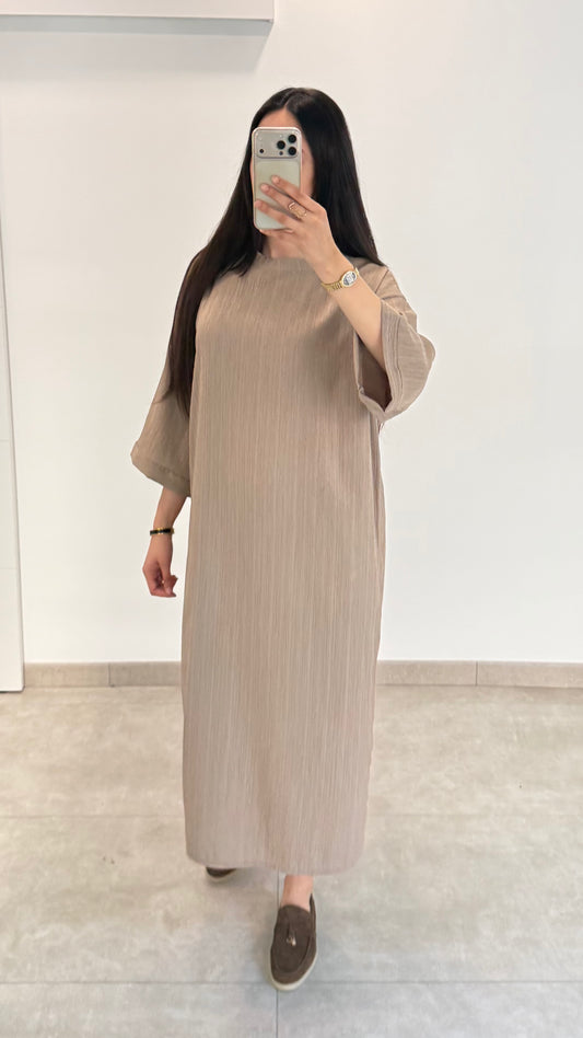 ROBE ESSENTIELLE - TAUPE