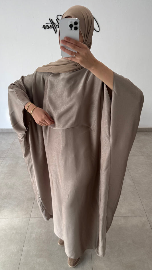 ABAYA SATIN JACQUARD - TAUPE