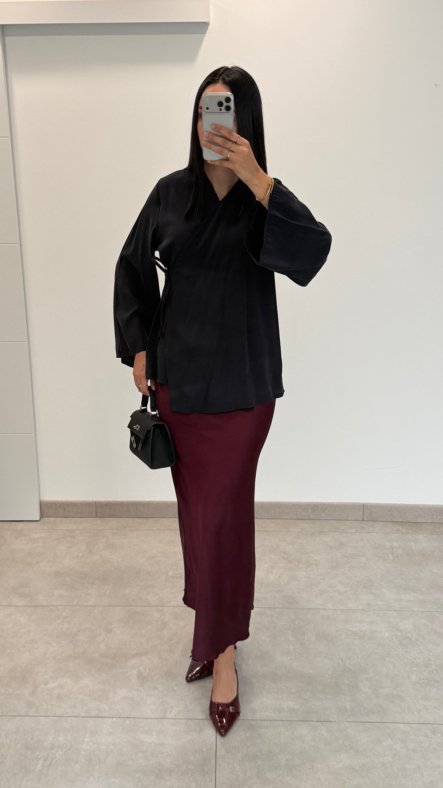 HAUT KIMONO - NOIR