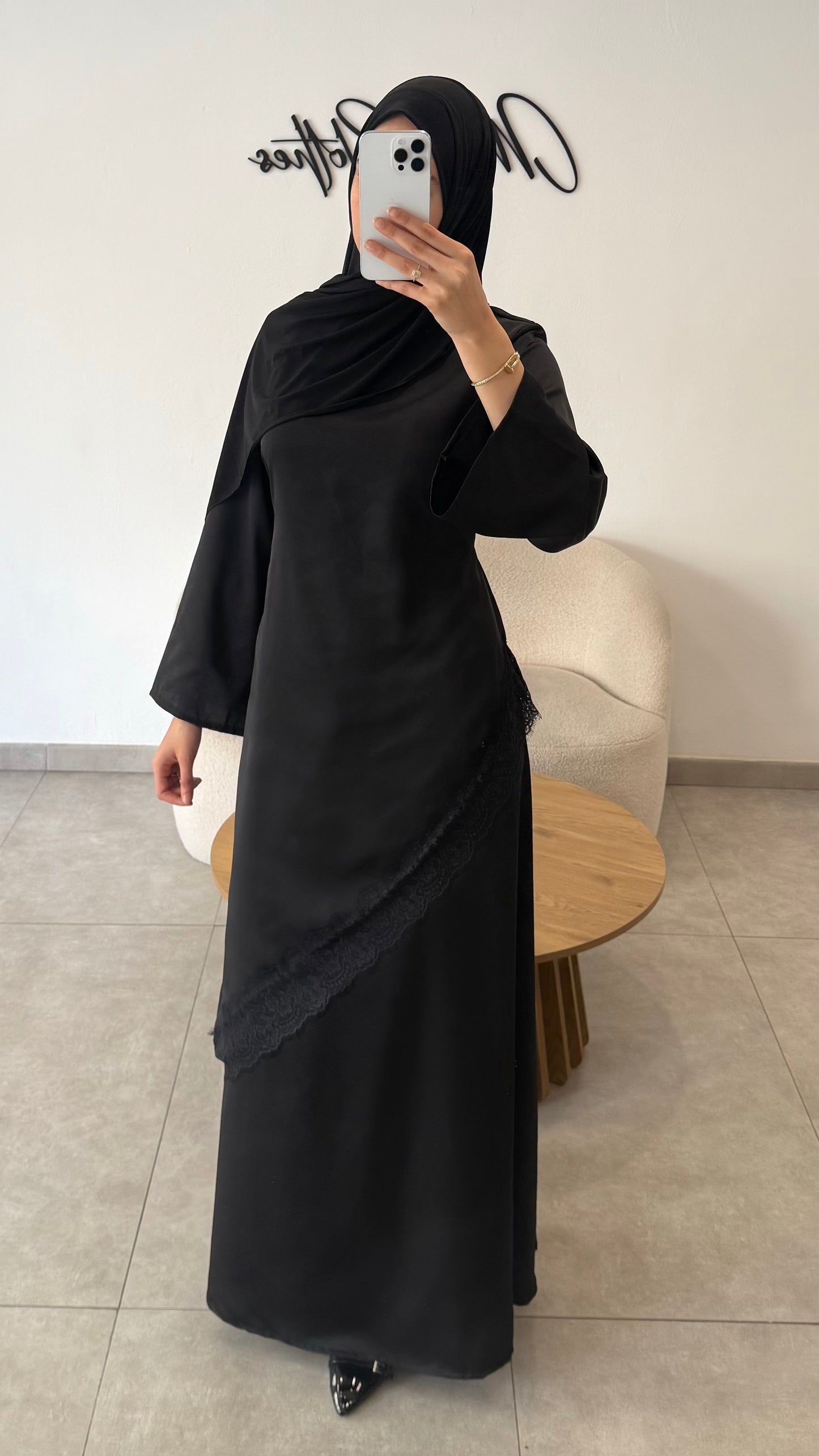 ENSEMBLE DENTELLE - NOIR