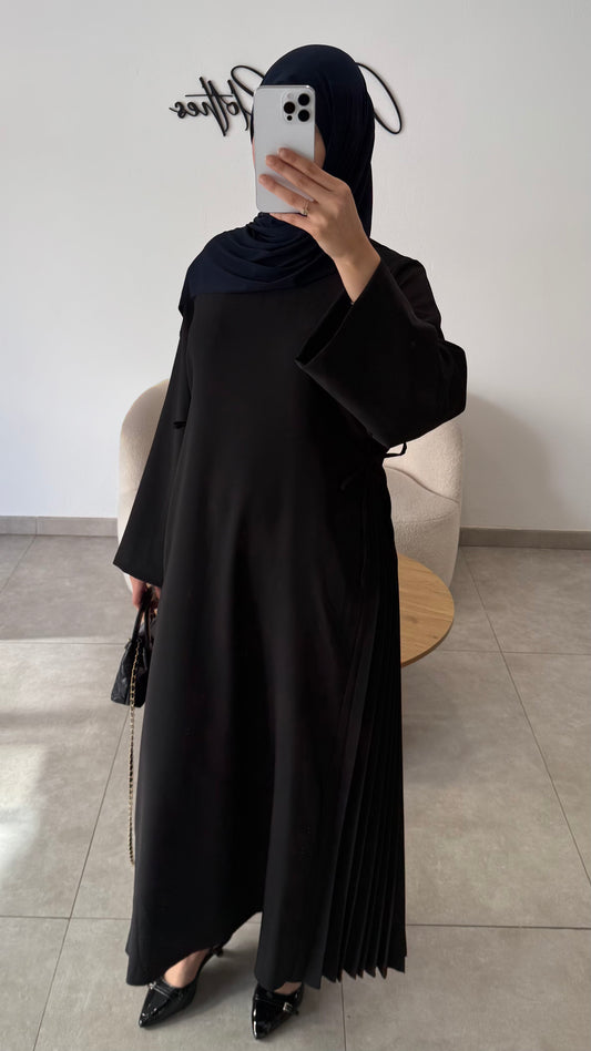 ROBE À NOEUDS -  NOIR