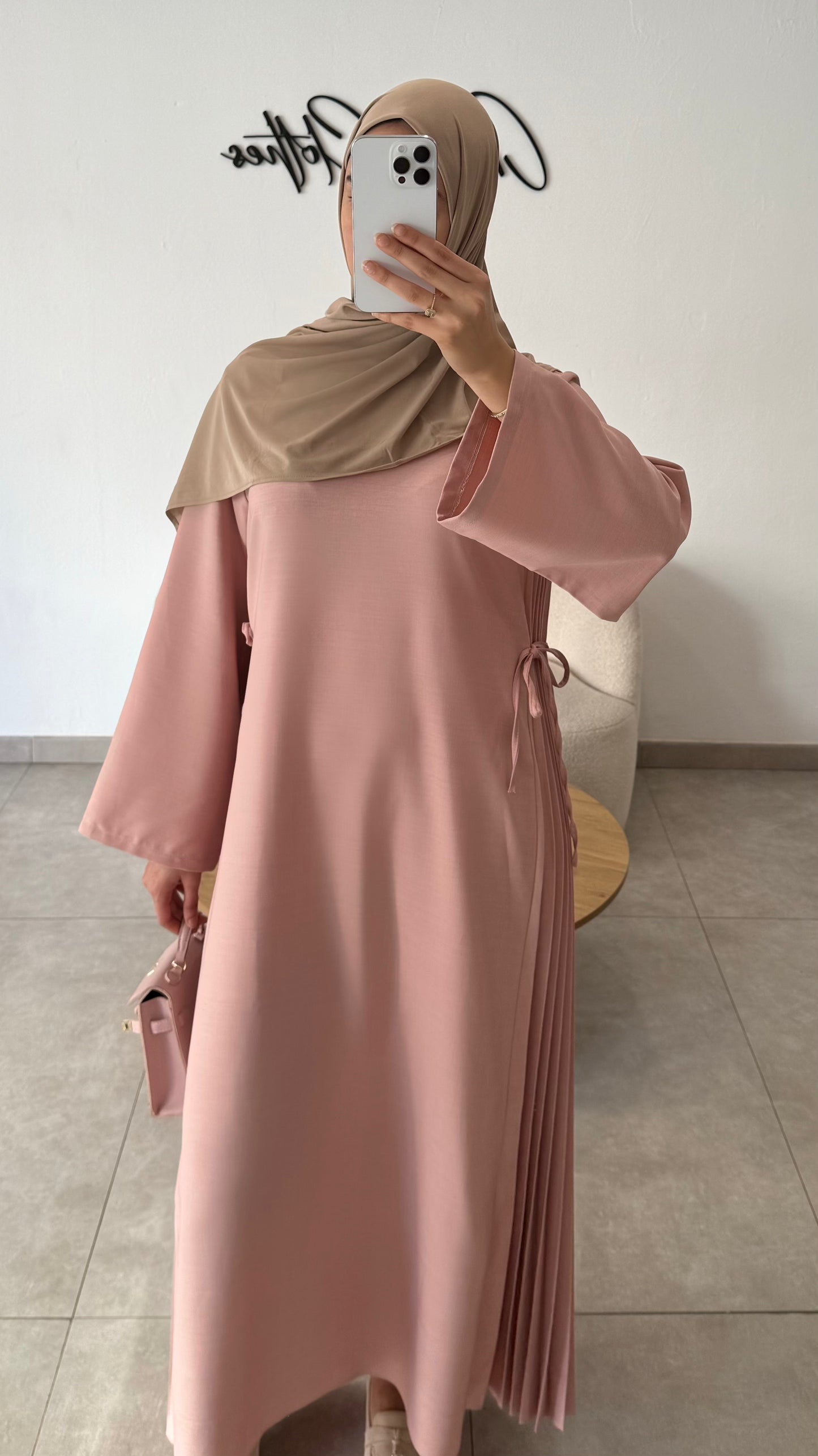 ROBE À NOEUDS -  ROSE