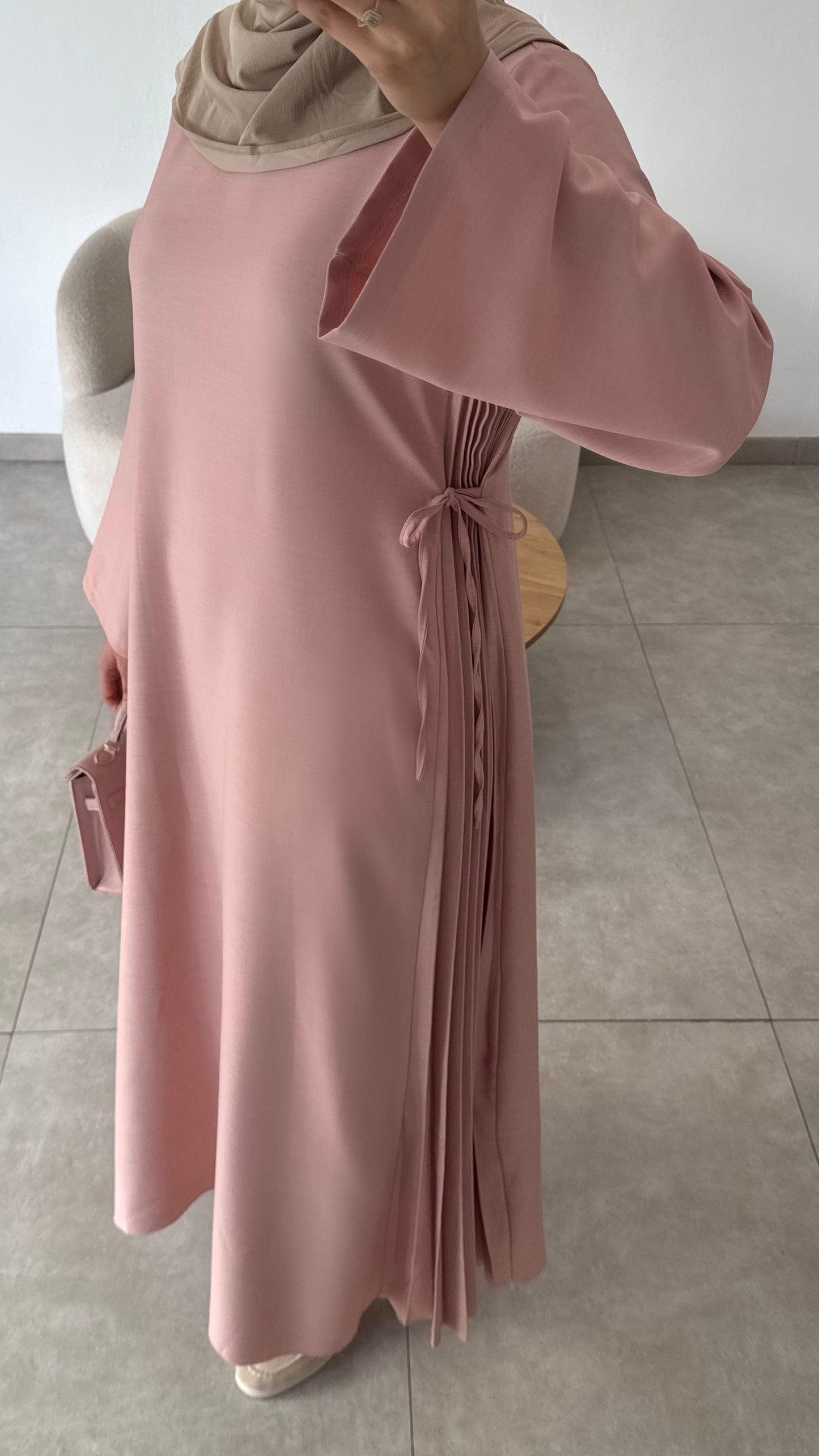 ROBE À NOEUDS -  ROSE