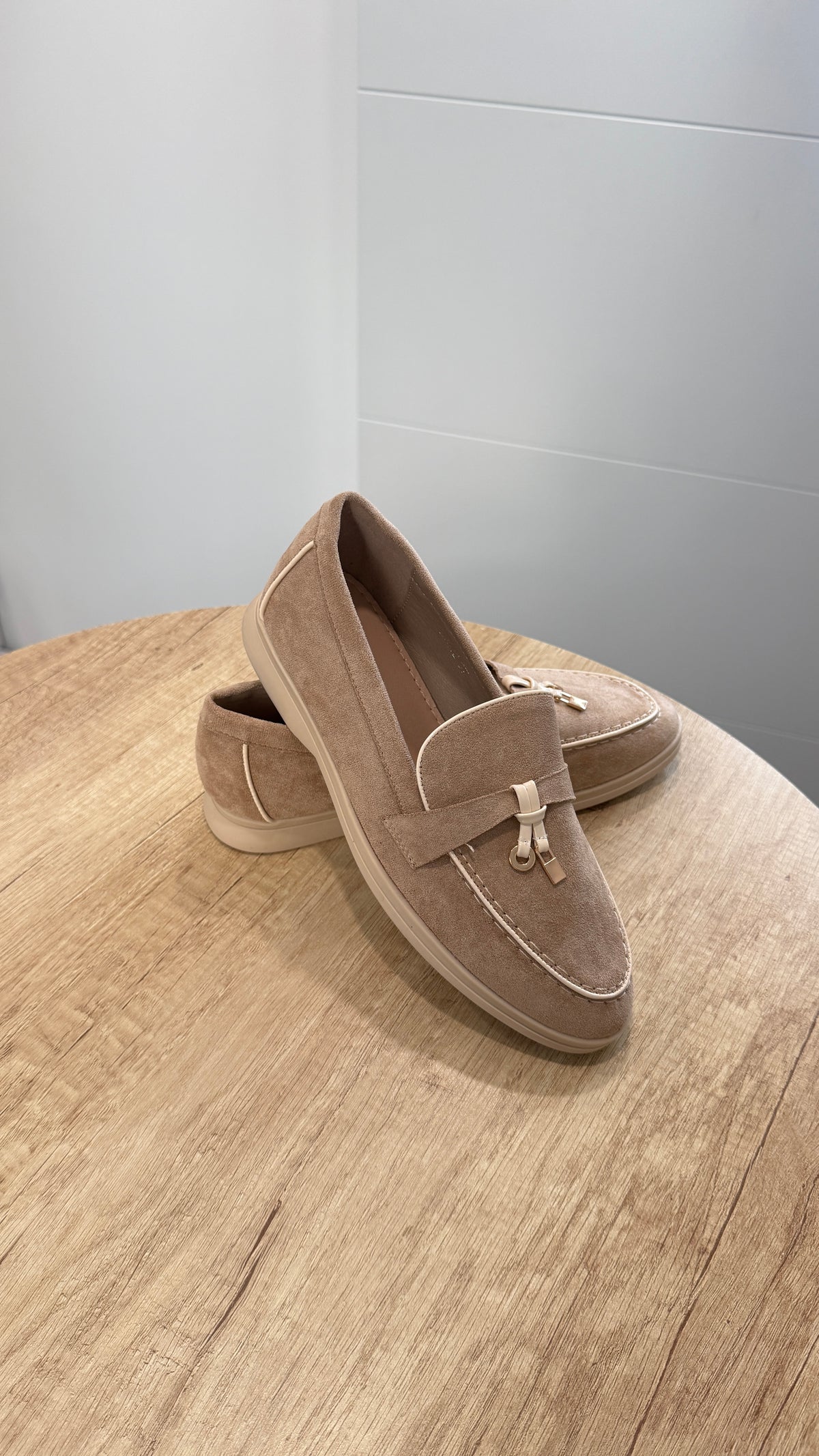 MOCASSINS - TAUPE