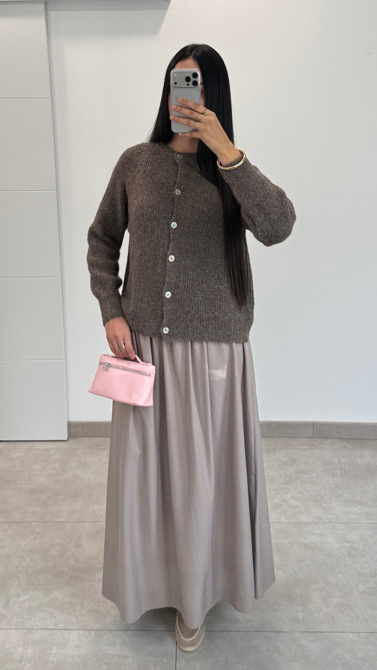 GILET AVEC BOUTONS - TAUPE