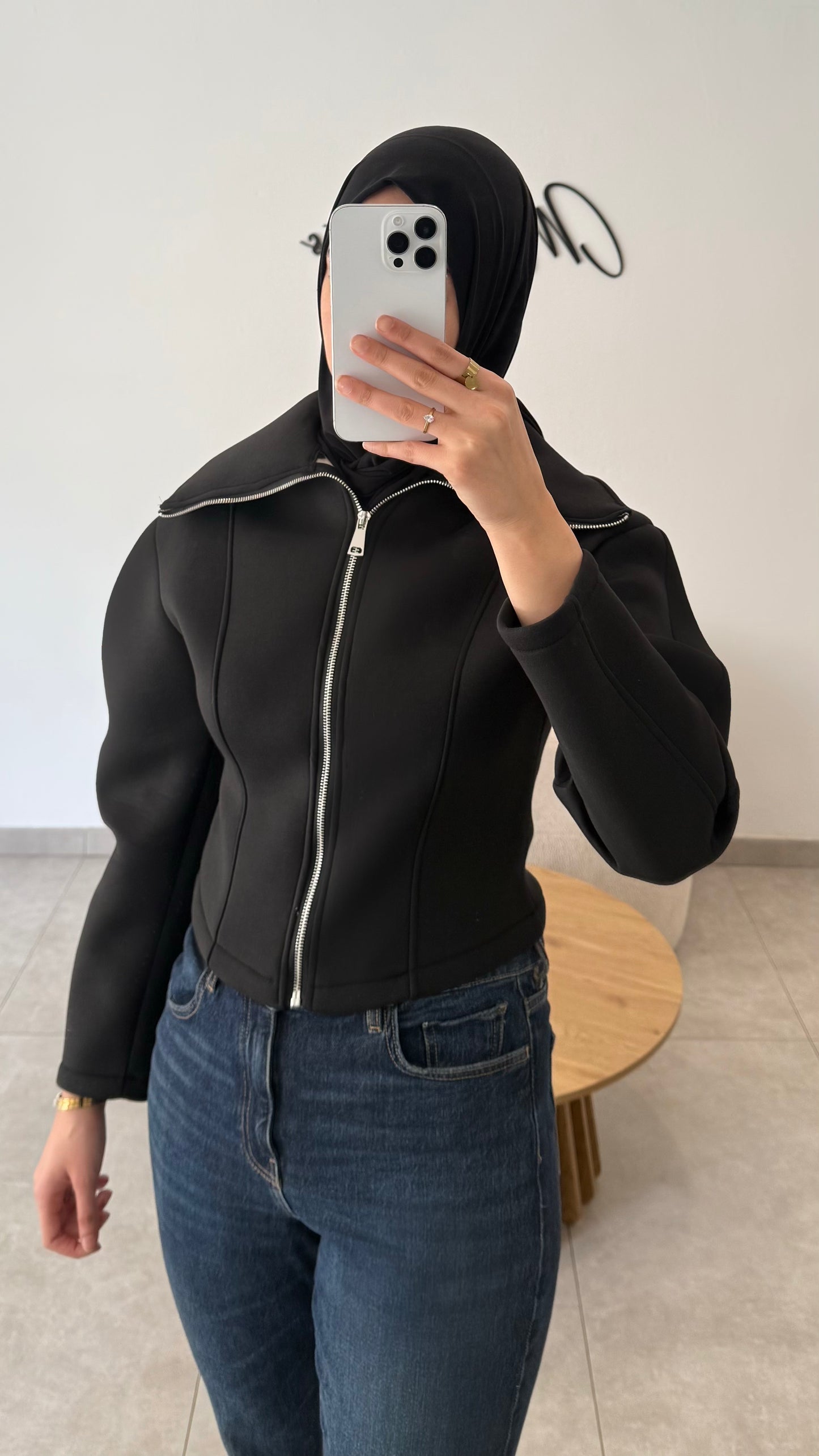 VESTE CINTRÉ - NOIR