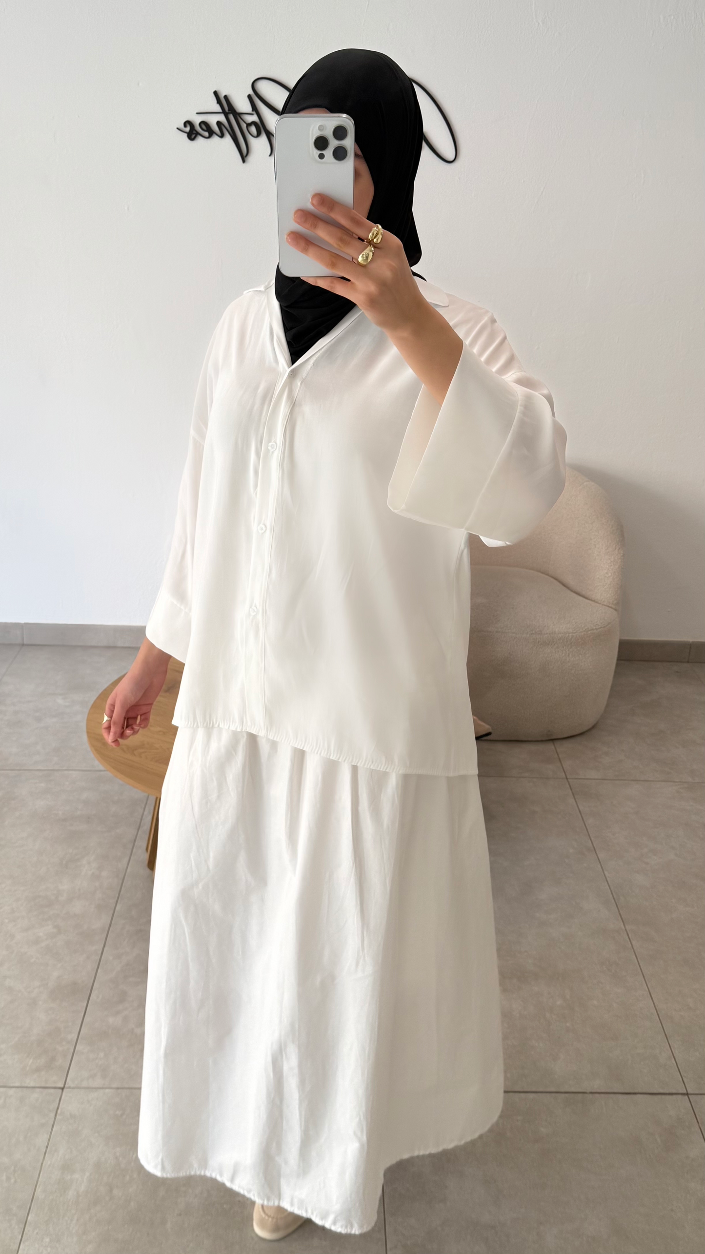 CHEMISE FLUIDE - BLANCHE