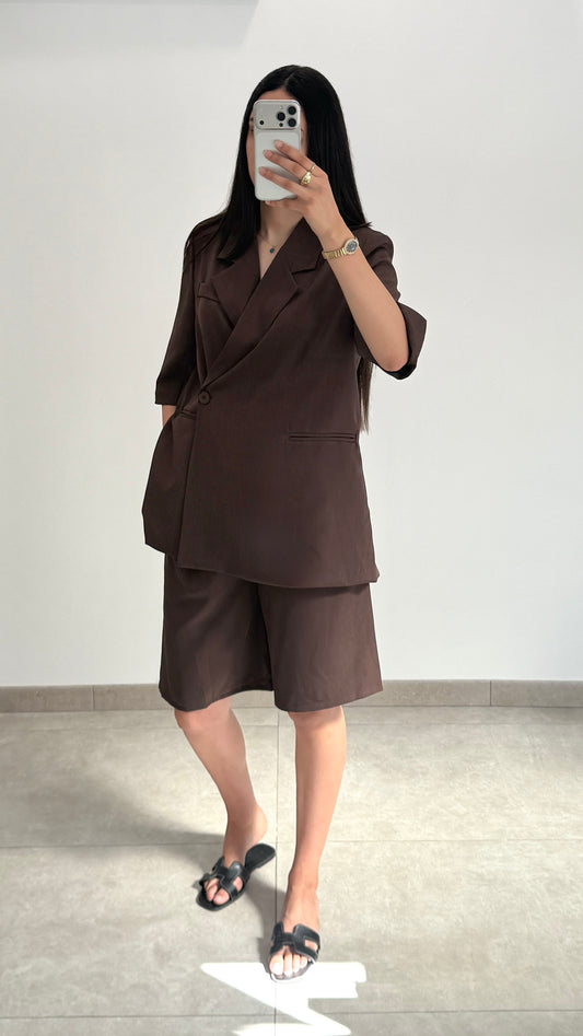 BERMUDA MI-LONG - MARRON