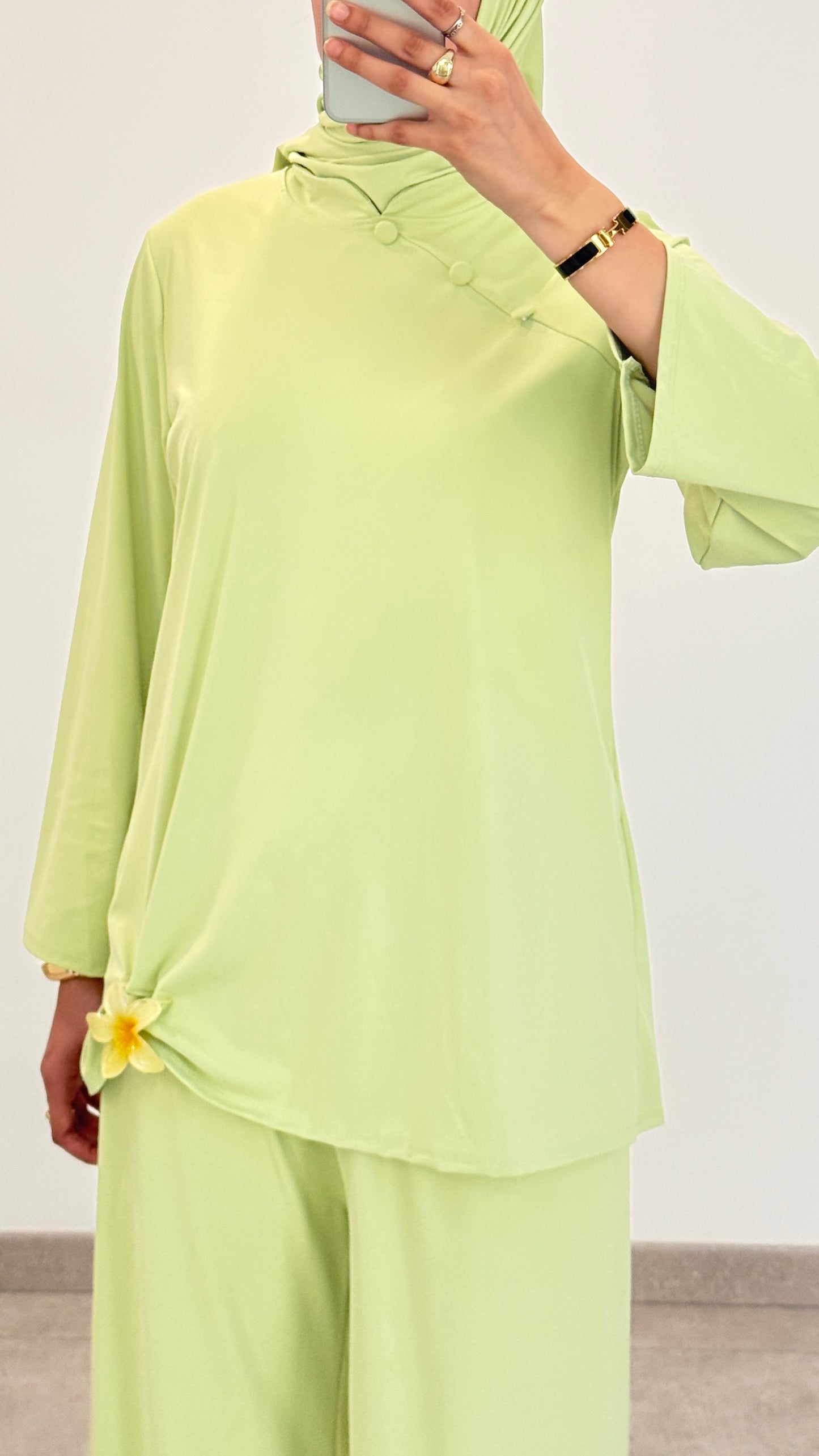 BURKINI AVEC BOUTON - VERT