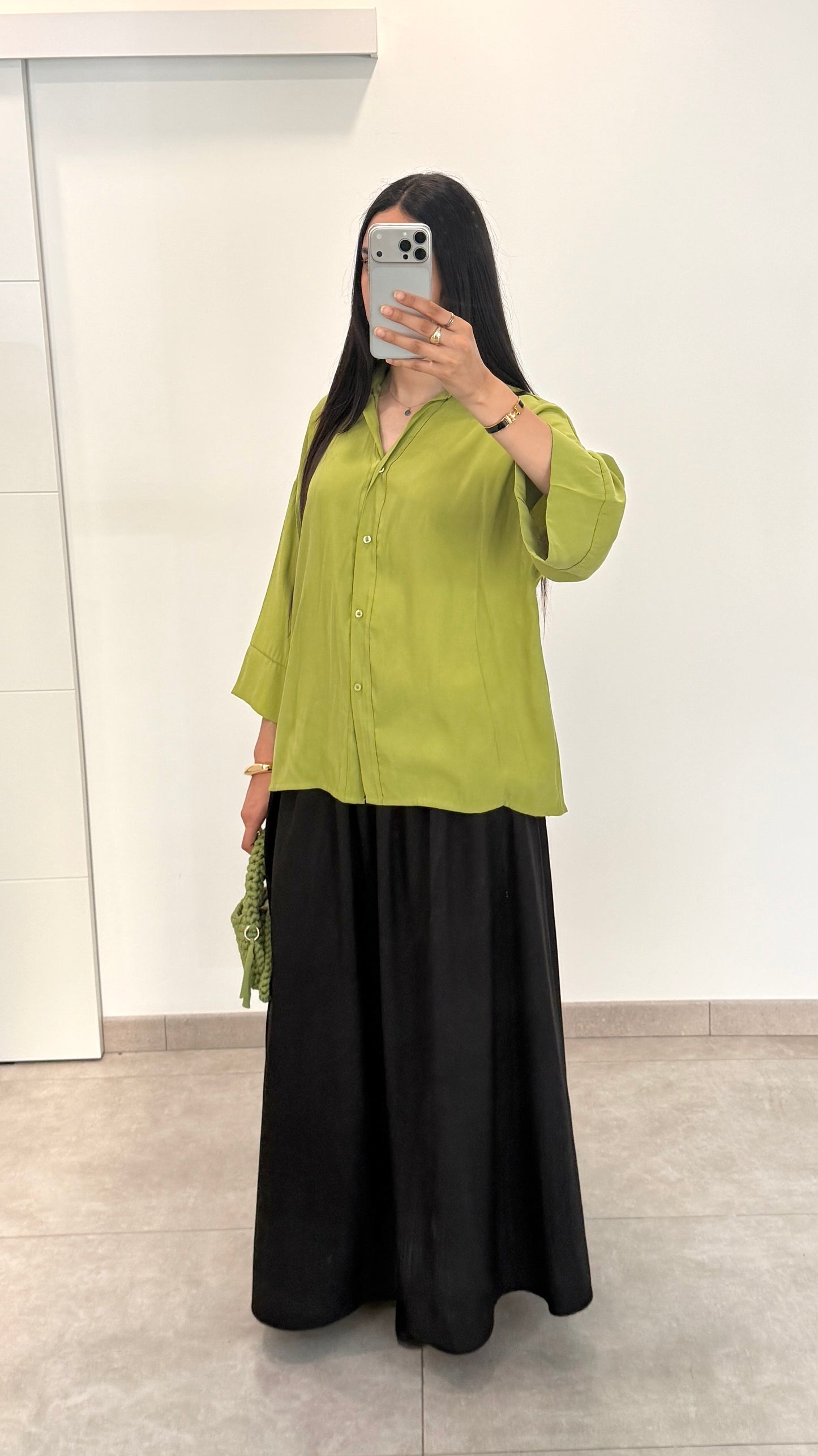 CHEMISE FLUIDE - VERTE