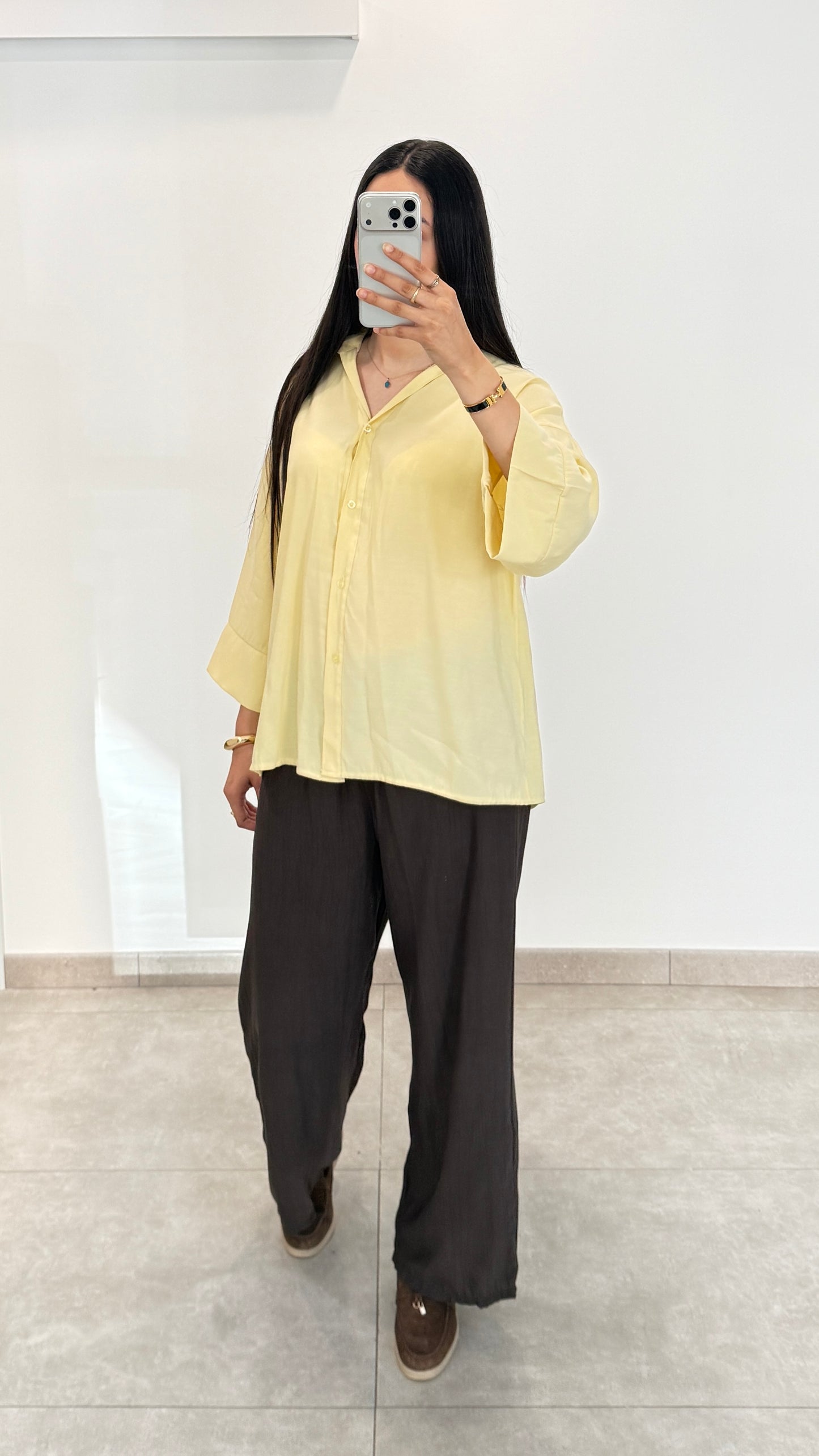CHEMISE FLUIDE - JAUNE