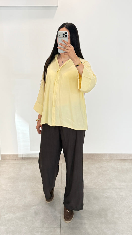 CHEMISE FLUIDE - JAUNE
